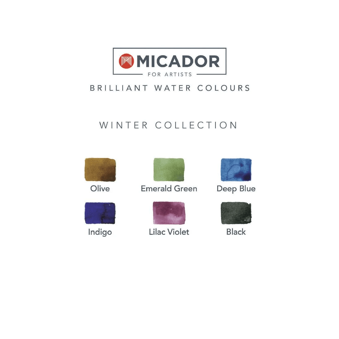 5 Micador for Artists Brilliant Watercolour Disc Winter 6 Pack, 5 of 5
