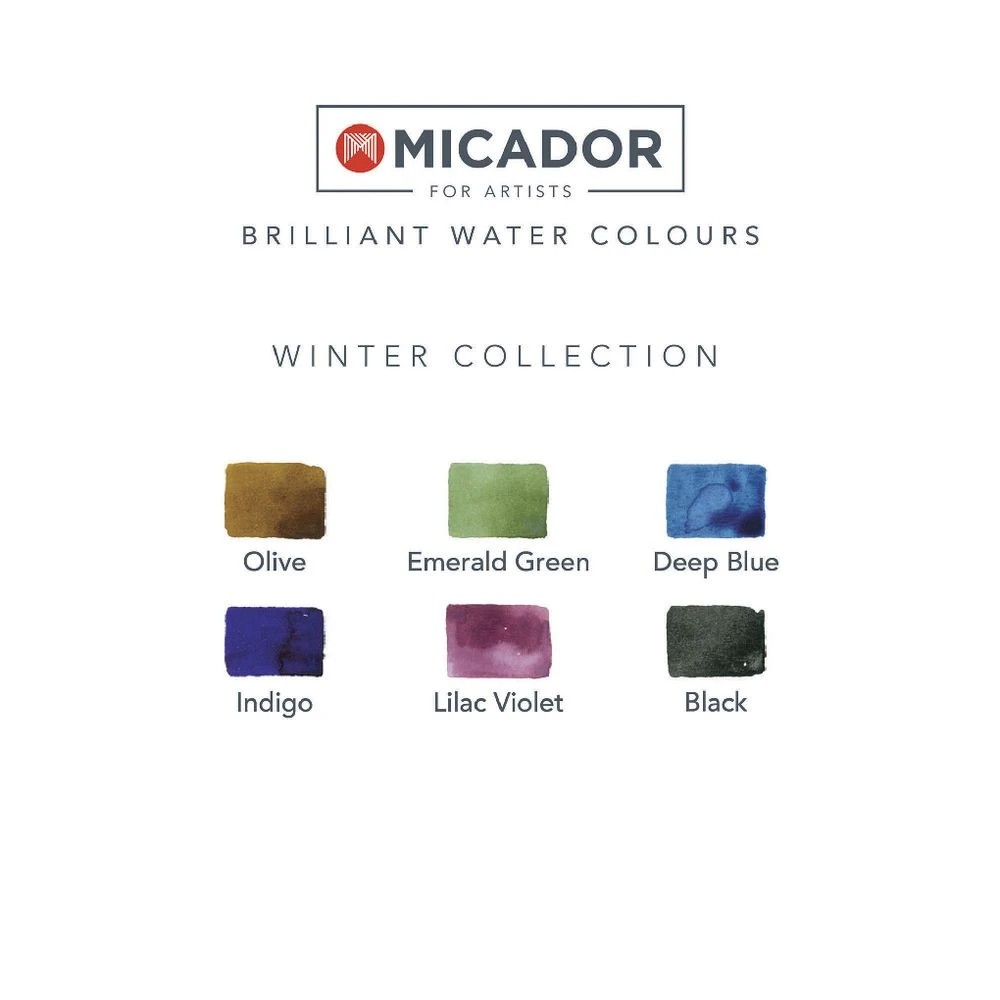 5 Micador for Artists Brilliant Watercolour Disc Winter 6 Pack, 5 of 5