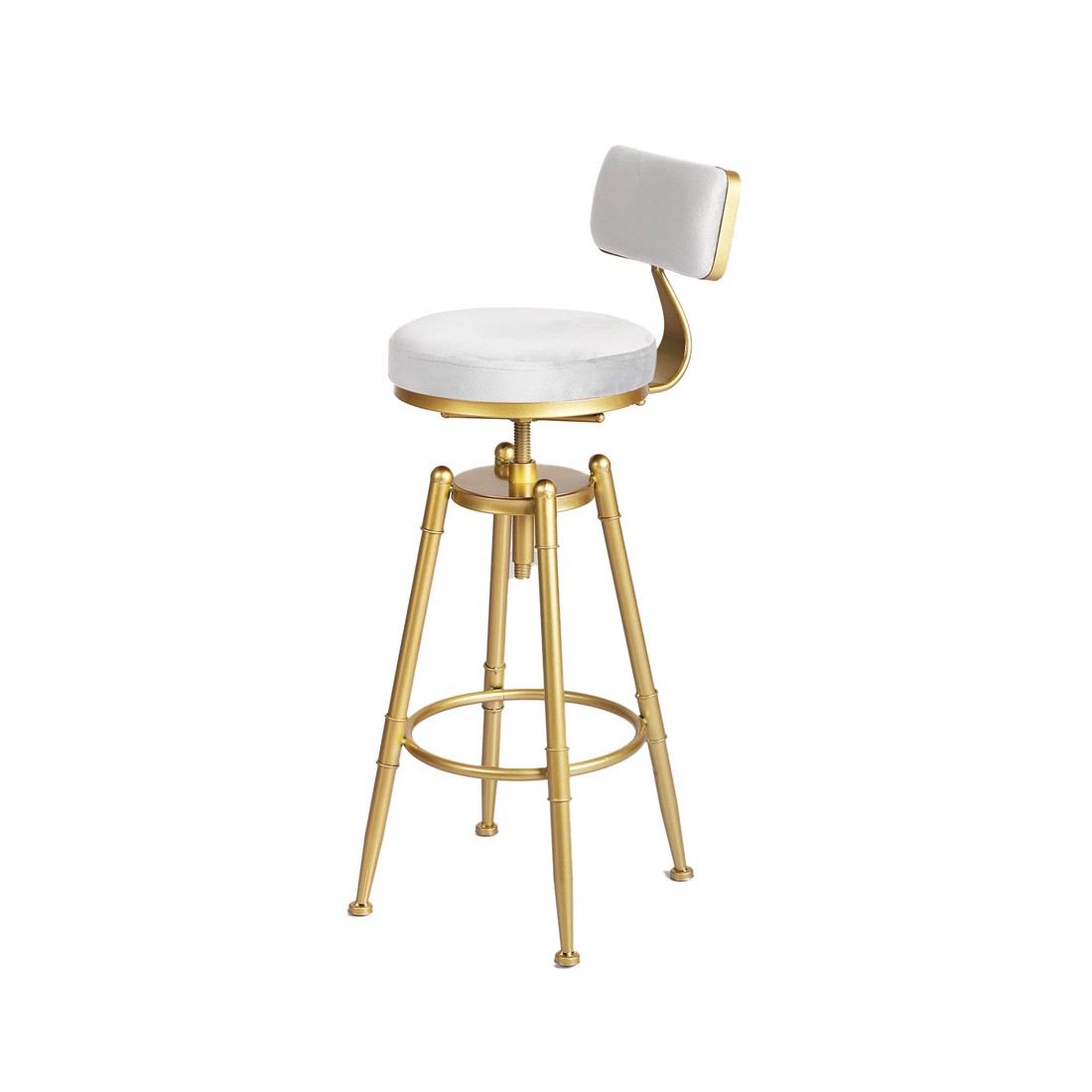 6 Levede 2x Velvetbar Stool - White, 6 of 6