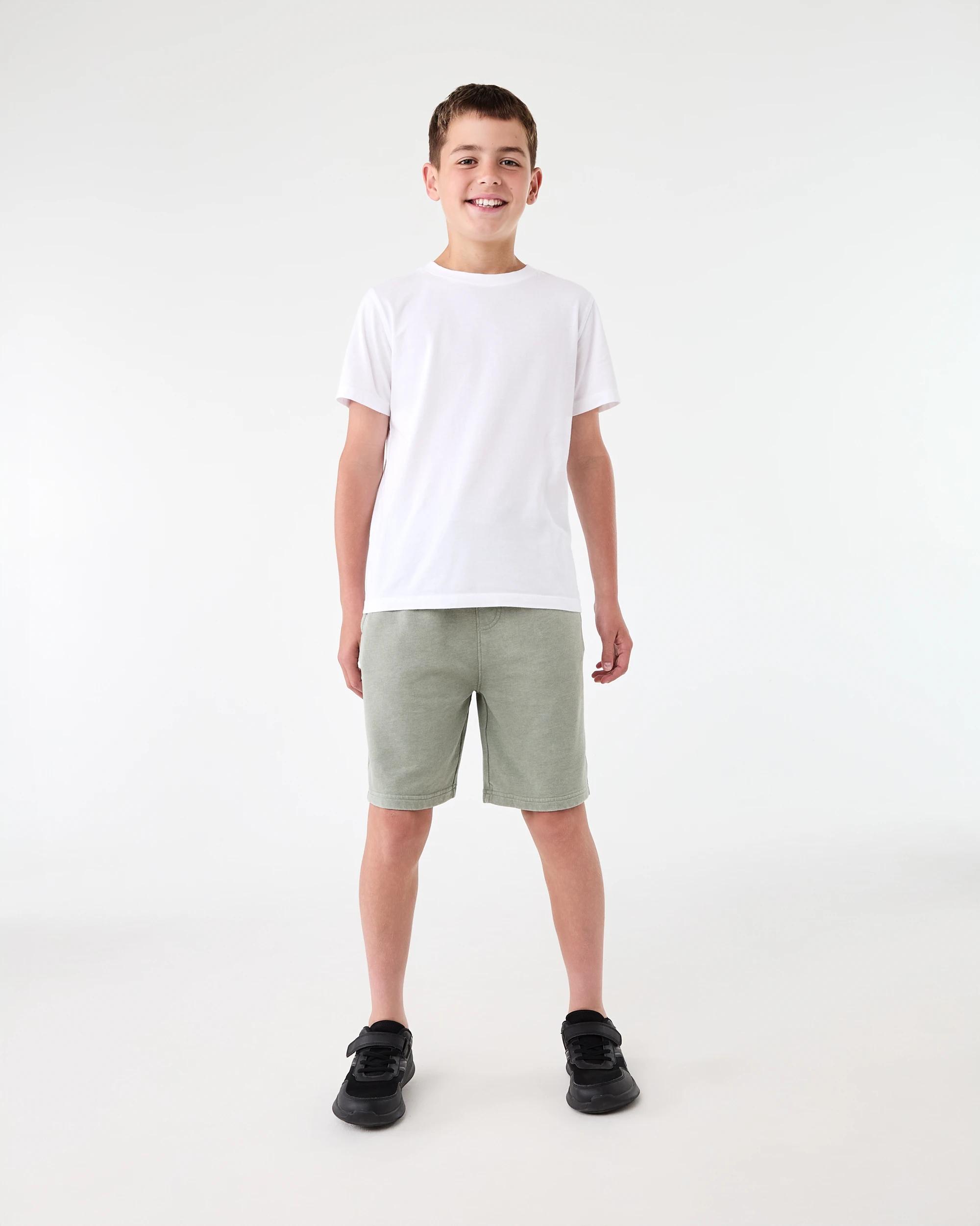 6 Washed Knit Shorts Mnr Khk, 6 of 6