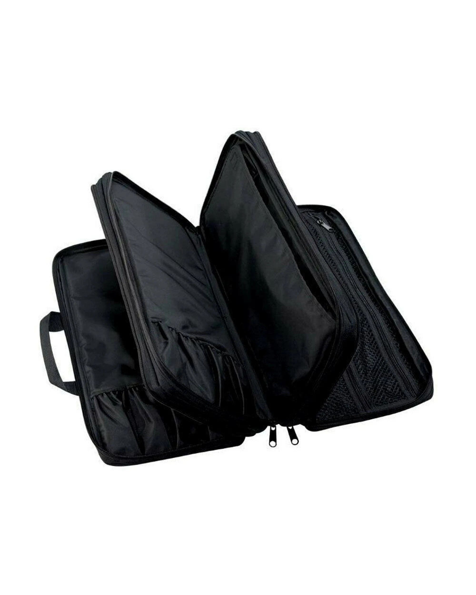 3 ChefTech 18 Pocket Knife Roll Storage Knives Bag wStrap  Black, 3 of 3