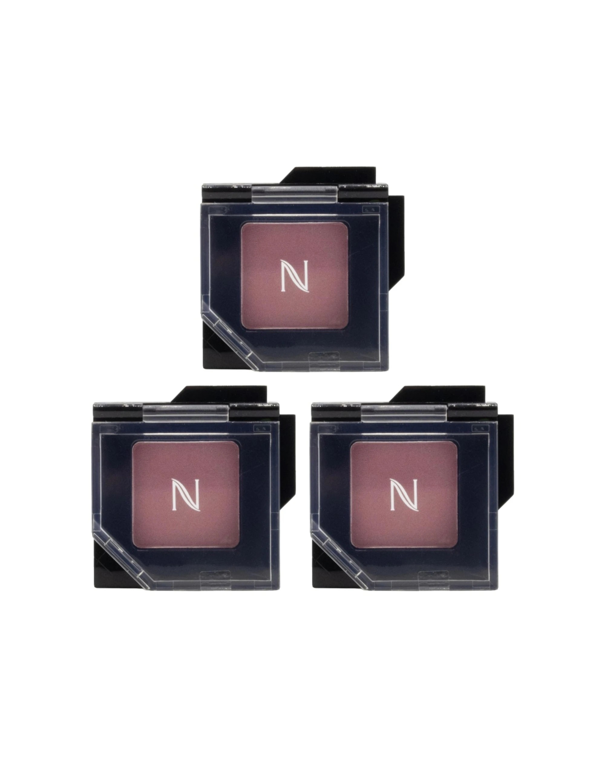 1 Natio 3PK Eyeshadow Single Colour Compact Makeup Product Mauve 1g - Pink, 1 of 3