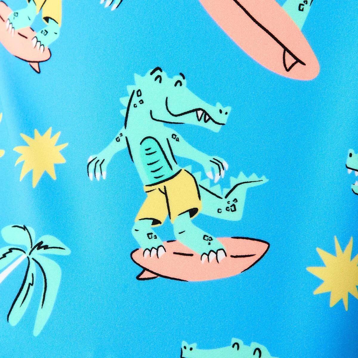 4 Long Sleeve Swim Set BLUE SURF CROC, 4 of 5
