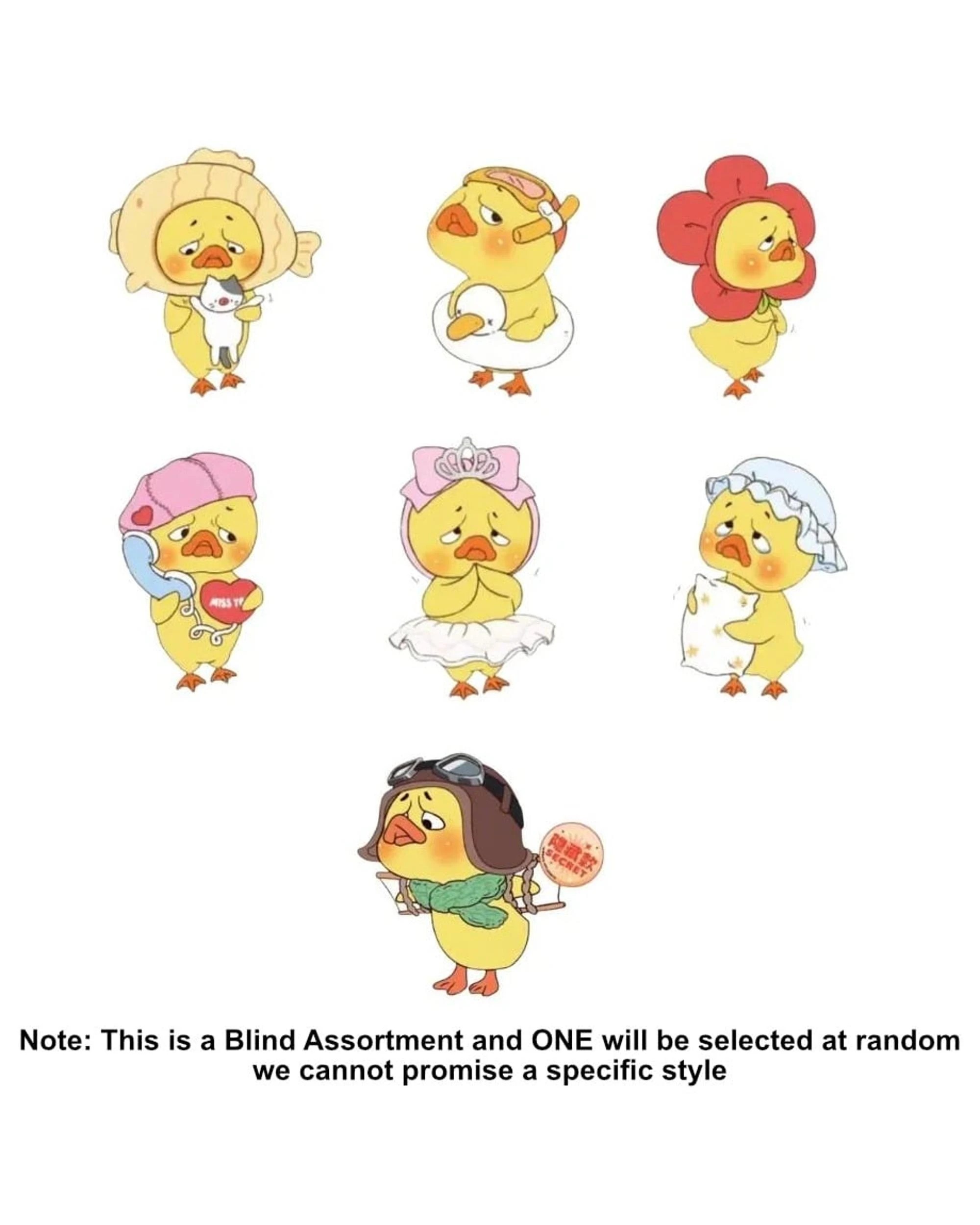2 UPSETDUCK Act Cute Duck SJD Plush Blind Box, 2 of 10