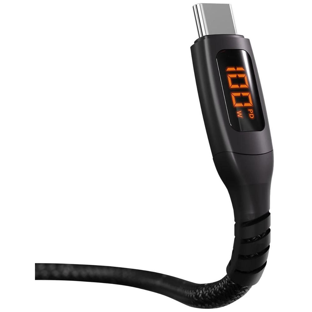 2 Cygnett USB-C Intelli-Cable 2.0 with LED Display 50cm Black​, 2 of 4