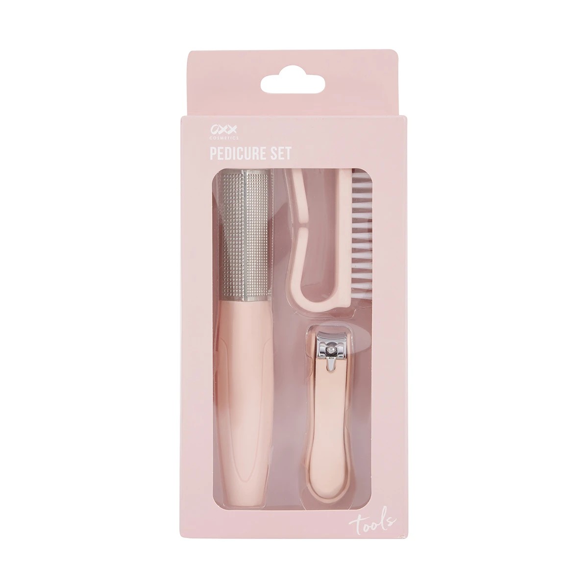 1 OXX Cosmetics 3 Piece Pedicure Set - Pink, 1 of 7
