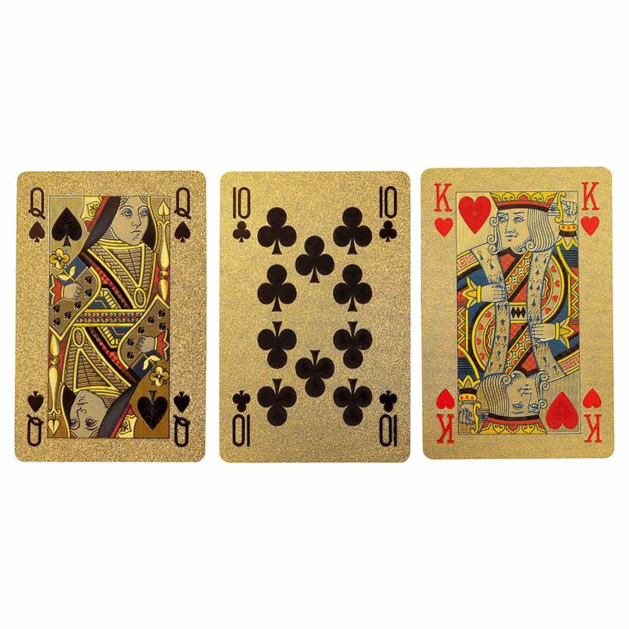 3 Waddington's Gold Playing Cards, 3 of 4