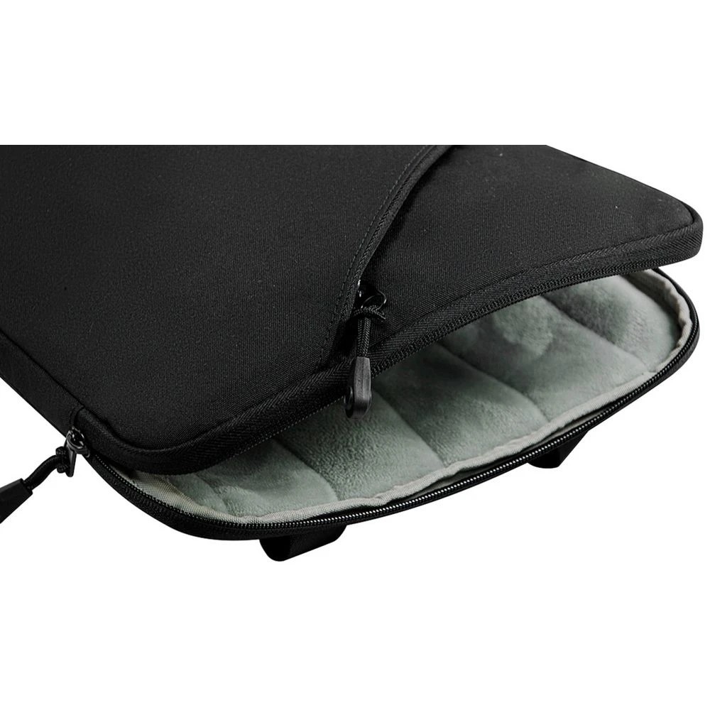 4 Otto Vertical 14" Laptop Sleeve Black w shoulder strap, 4 of 5