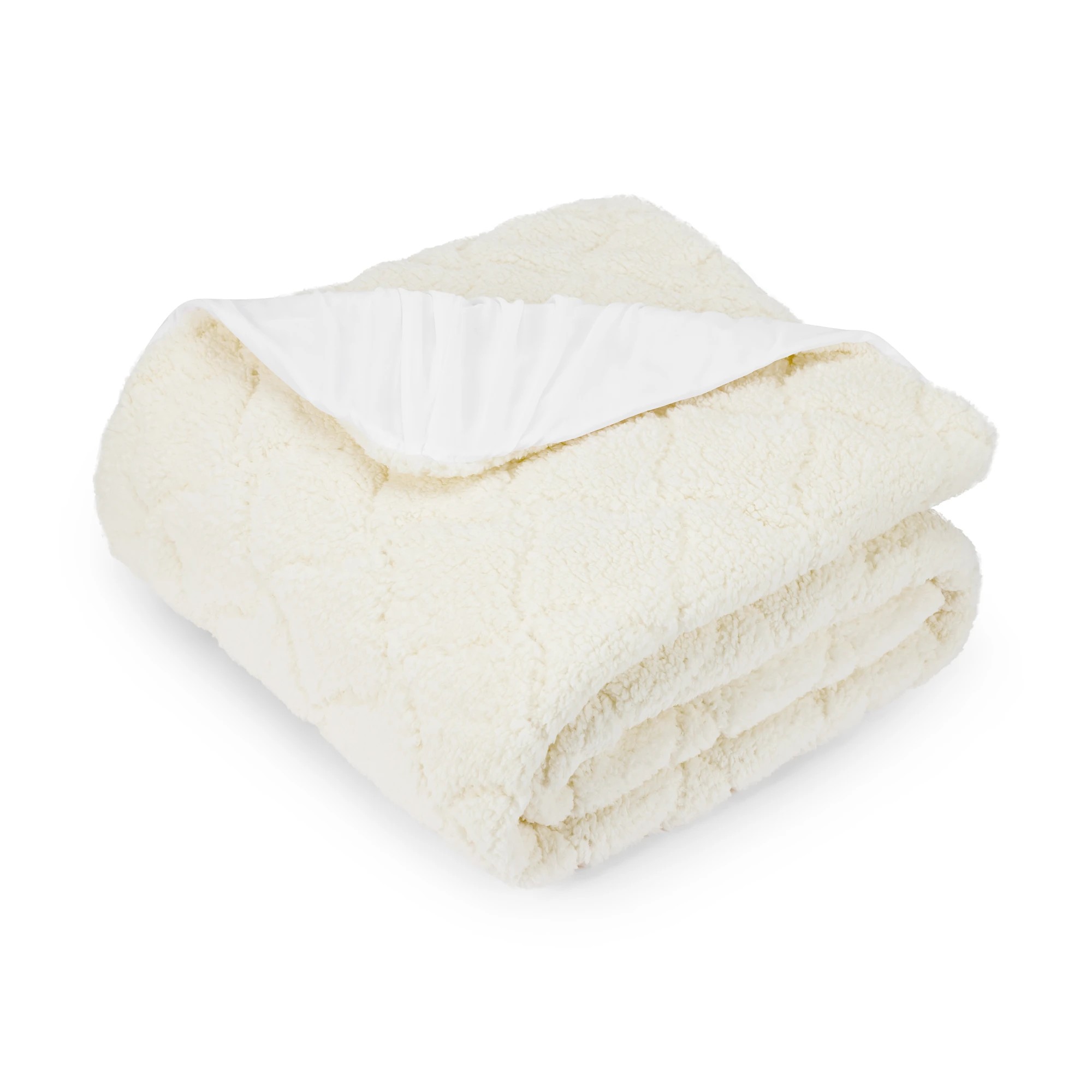 2 Winter Sherpa Underlay - Queen Bed, Beige, 2 of 5