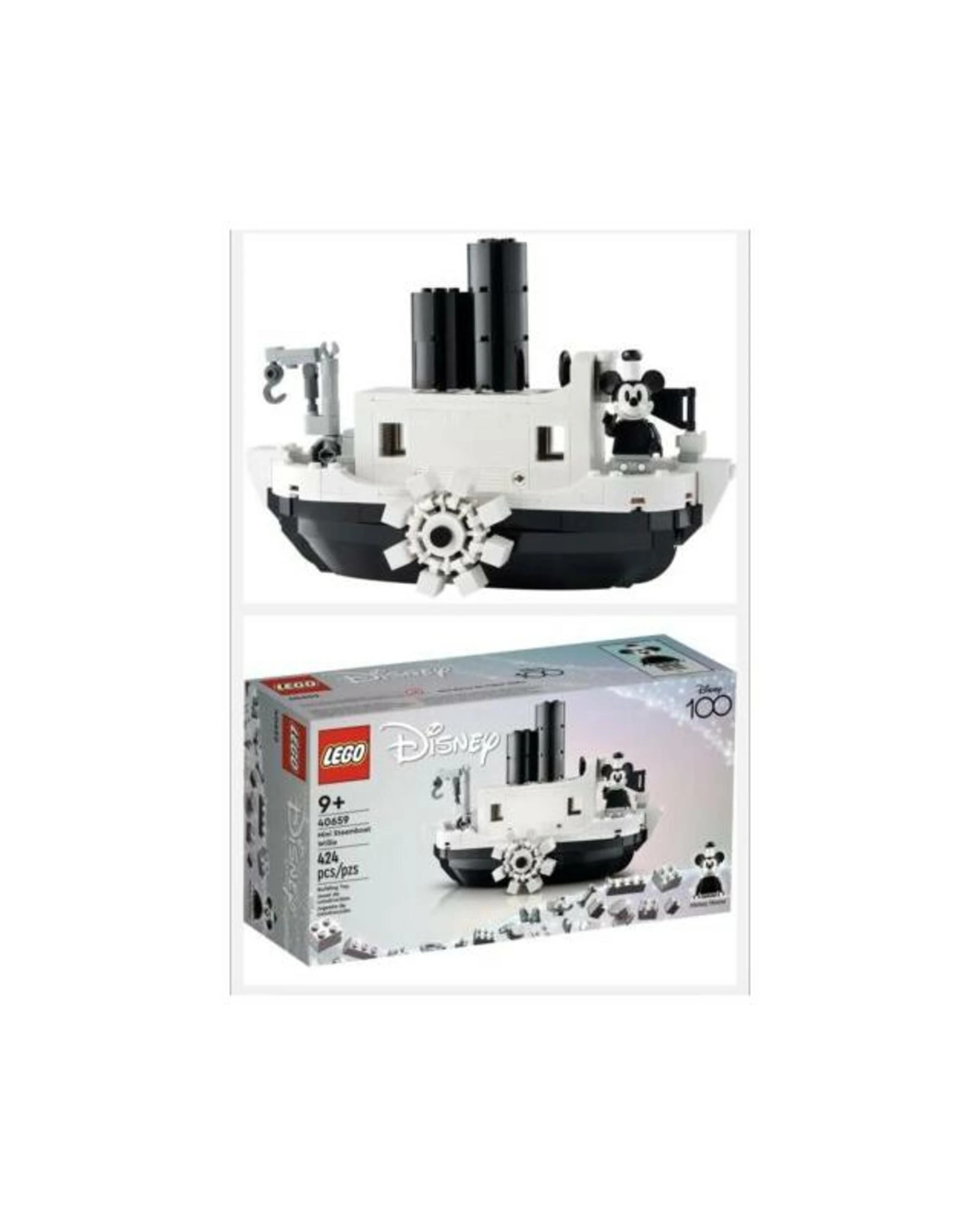 1 LEGO Disney 100 Mini Steamboat Willie 40659 Mickey Mouse Boat GWP, 1 of 1