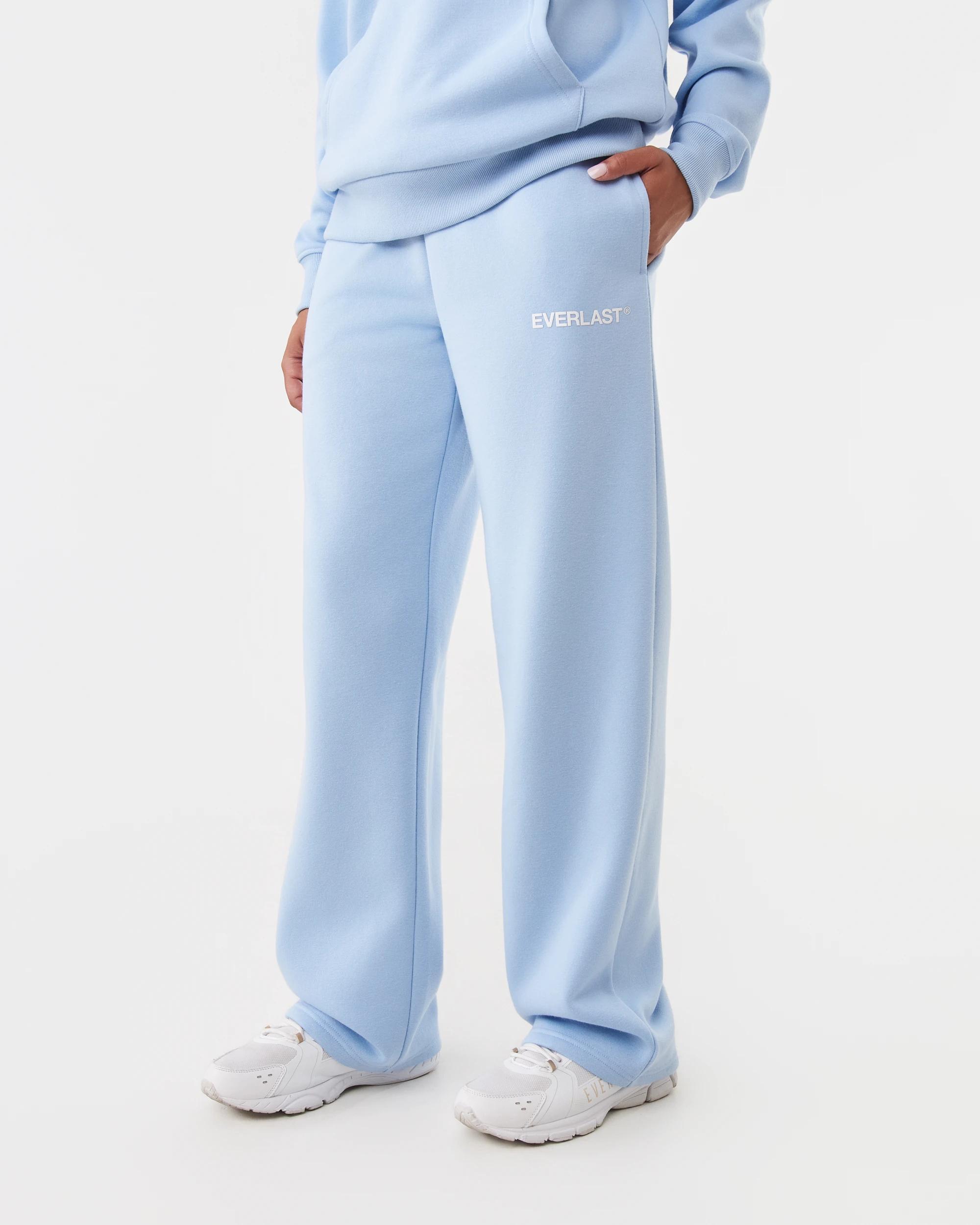 1 Everlast Womens Straight Leg Sweatpants Blue Chalk, 1 of 6