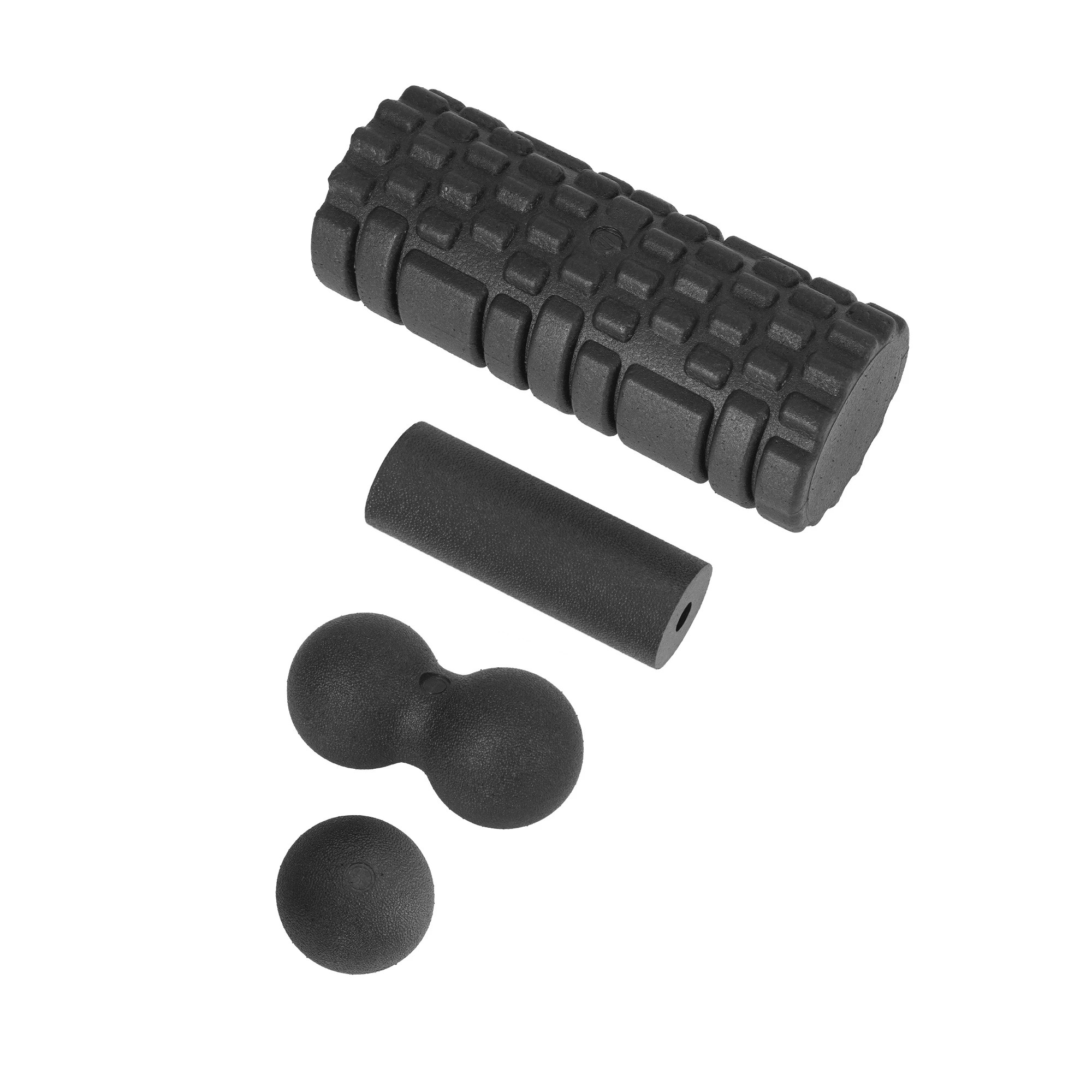 2 Everfit Foam Roller Set 4 in 1 Deep Tissue Muscle Massager for Back Pain Relief Home Gym Storage Bag - Black, 2 of 7