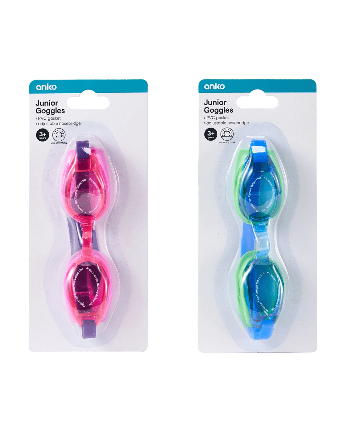 6 Junior Goggles - Assorted, 6 of 6