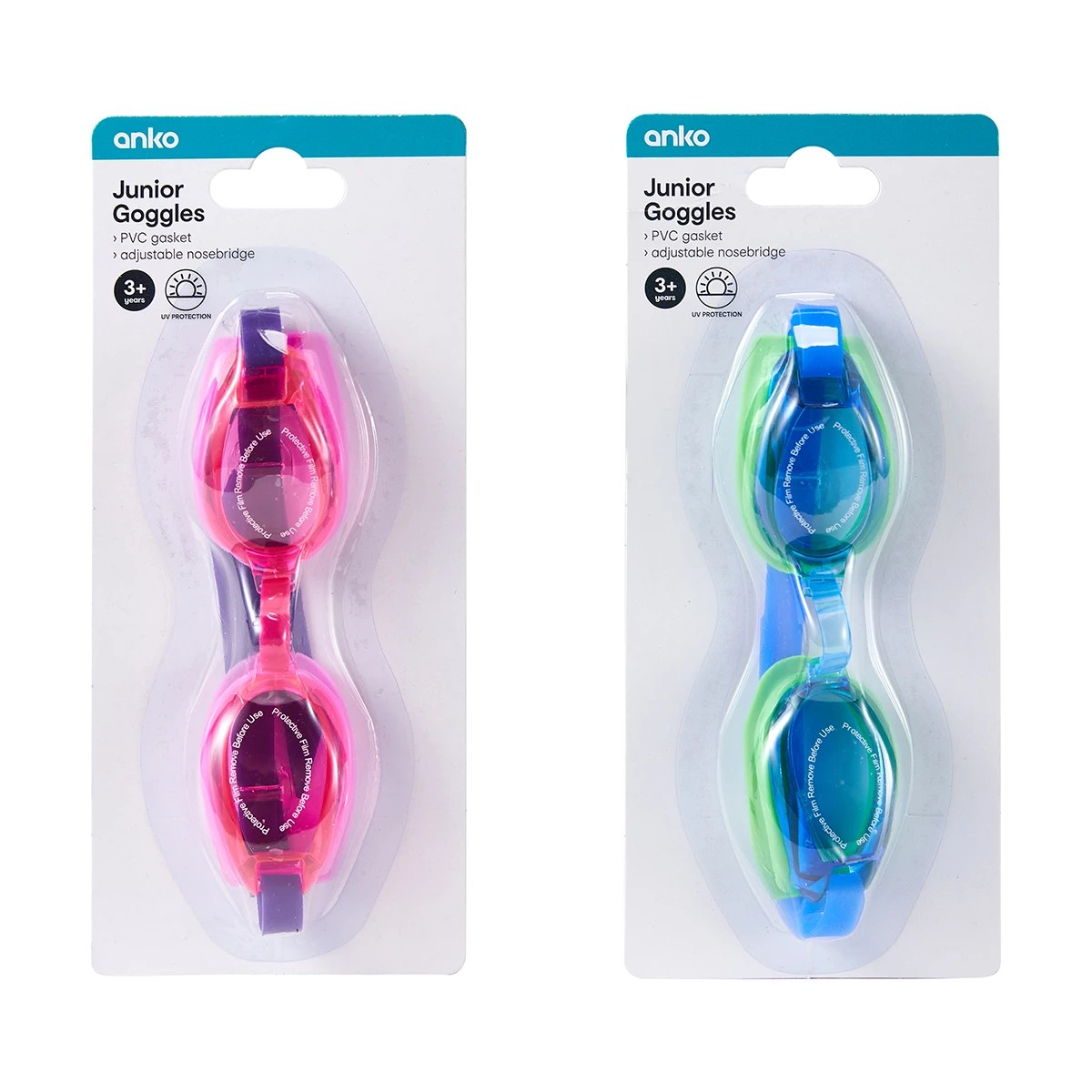 6 Junior Goggles - Assorted, 6 of 6