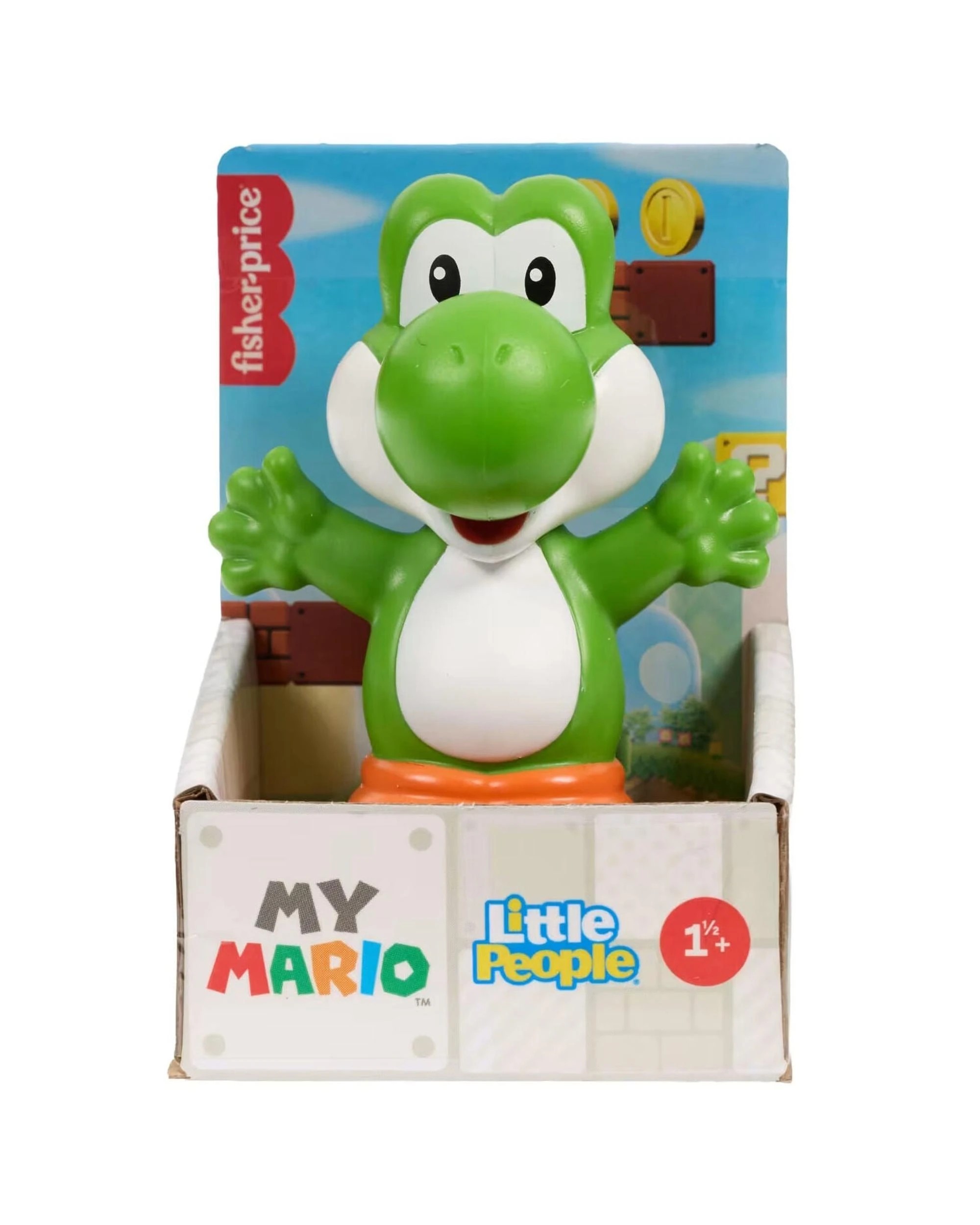 1 Fisher-Price Little People My Mario Yoshi Character Figure, 1 of 3