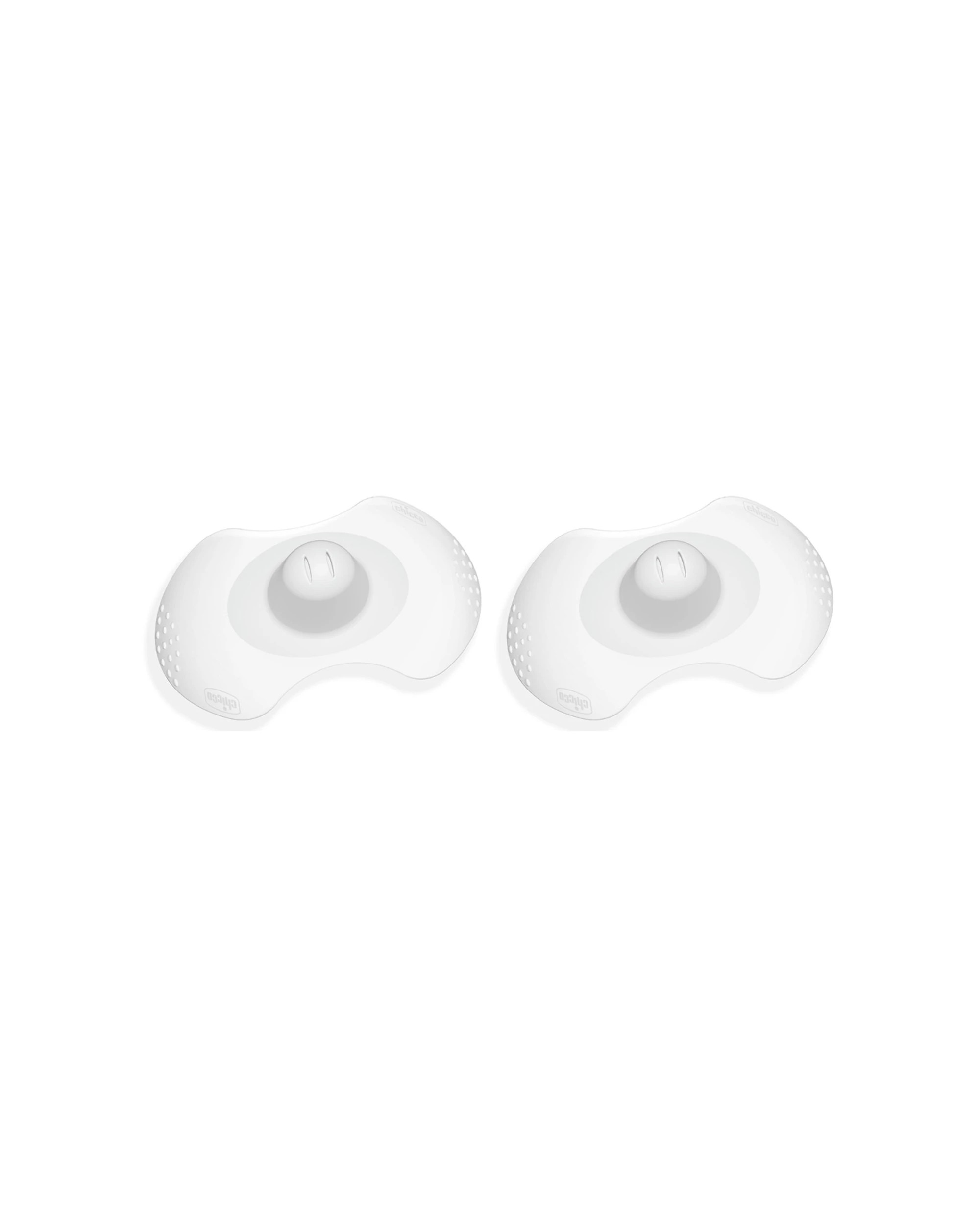 1 Chicco 2x 2pc Nursing Breastfeeding Silicone Nipple Shield Ultra Soft Medium-Large - Multi, 1 of 2