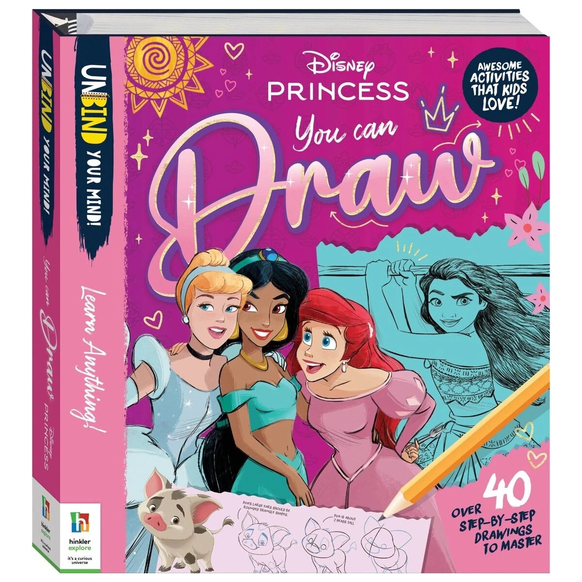 1 Unbind Your Mind! Disney Princess You Can Draw - Book, 1 of 4