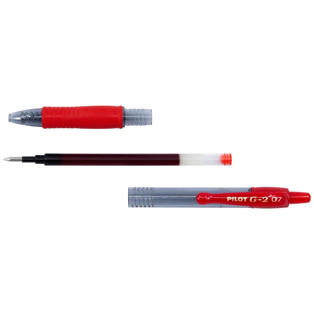 4 PILOT G2 Retractable Gel Pen Fine 0.7mm Red 4 Pack, 4 of 8