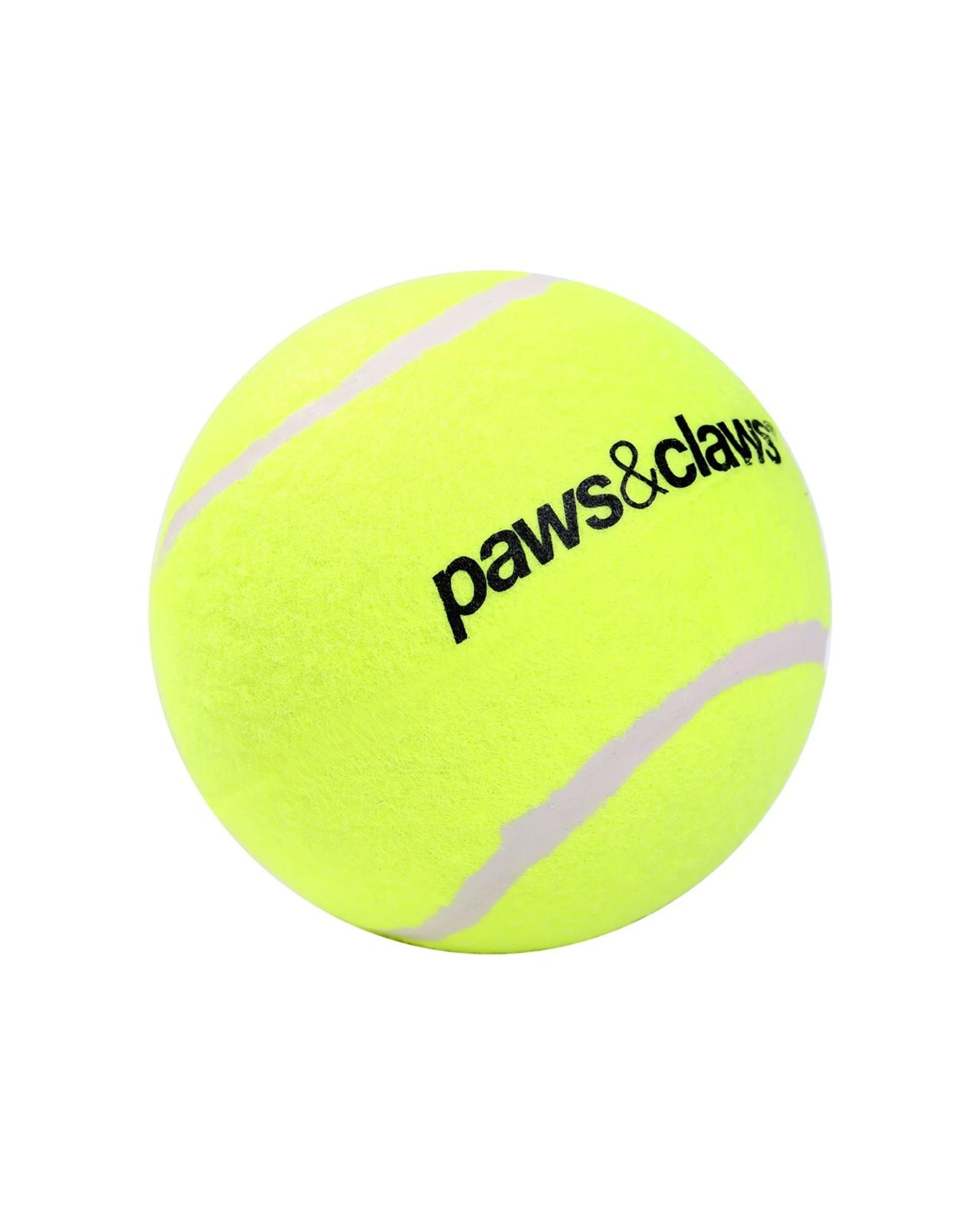 1 Paws And Claws 10cm Jumbo Tennis Ball Durable Dog Toy Assorted Colours Large Pets Play Toy
 - Green, 1 of 1