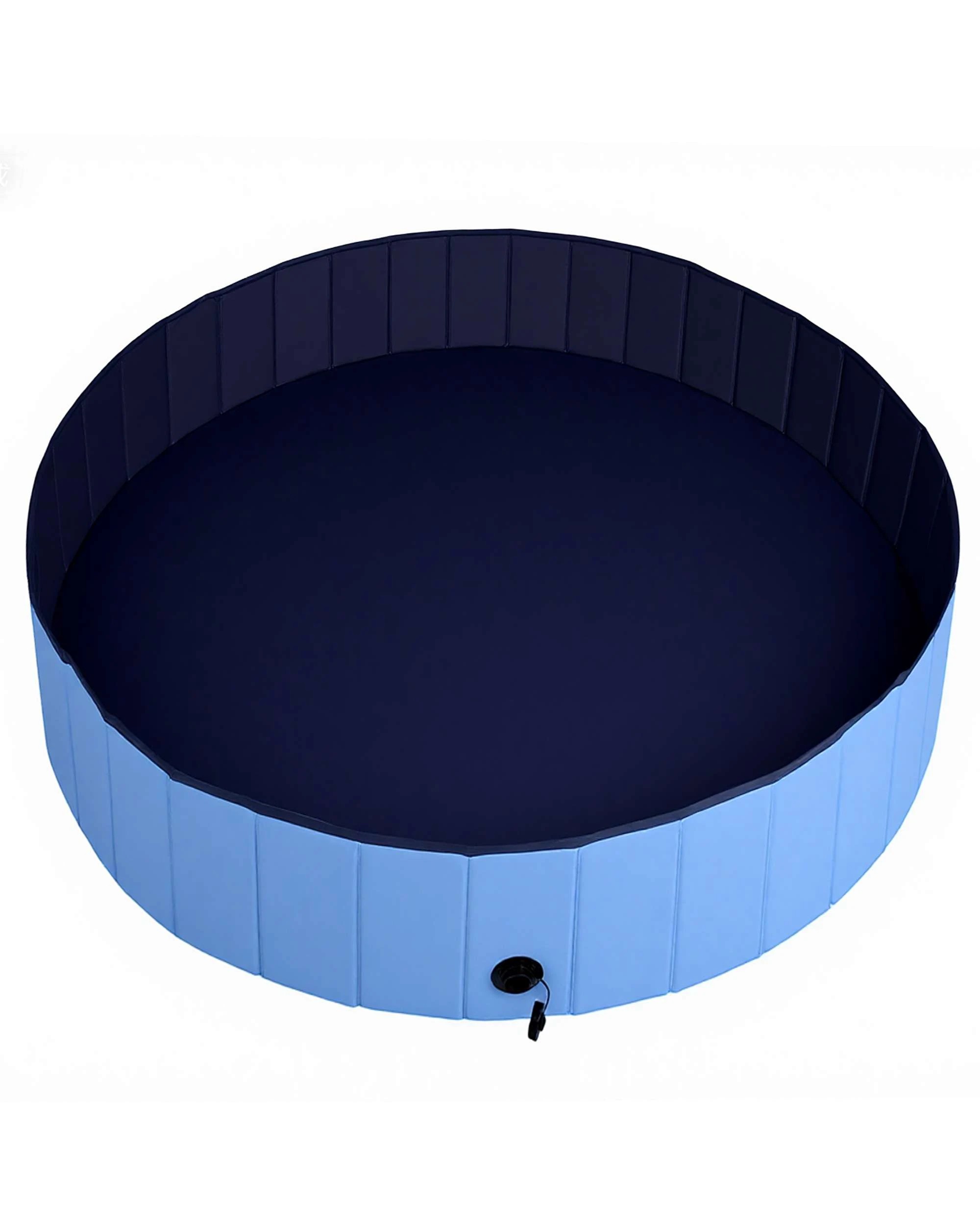 5 Advwin Foldable Dog Pool 160x30cm, Portable PVC Pet Swimming Pool & Bath Tub, 5 of 8