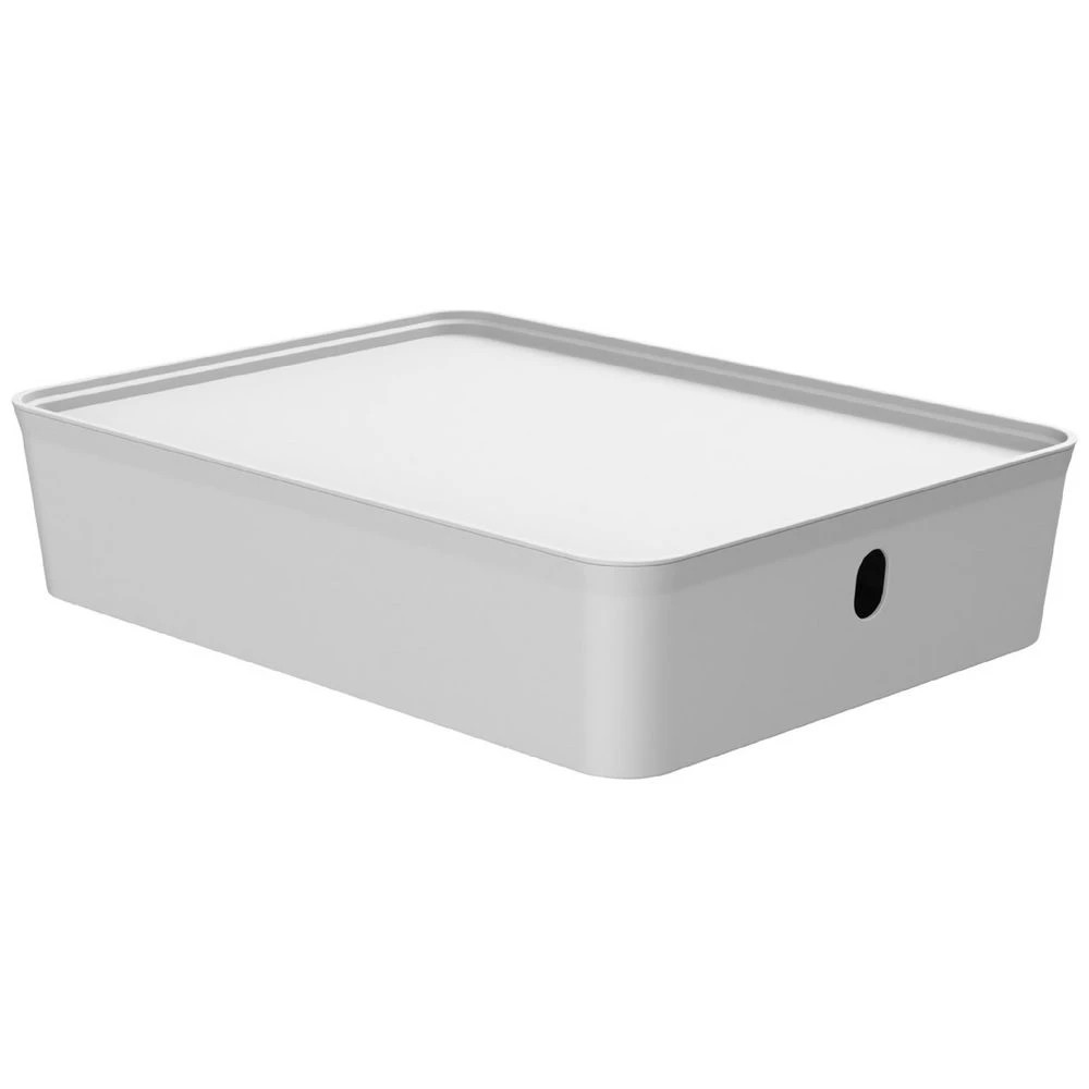 1 Otto 5L PET Modular Basket Large Low White, 1 of 6