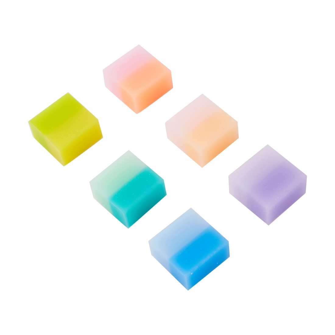 2 6 Pack Eraser Set - Ombre, 2 of 6