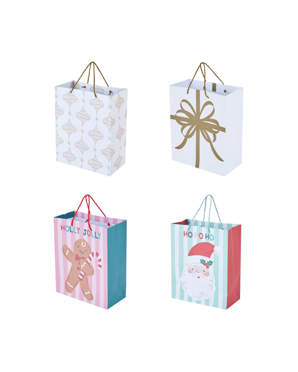 2 Pack Christmas Gift Bags - Large, Assorted