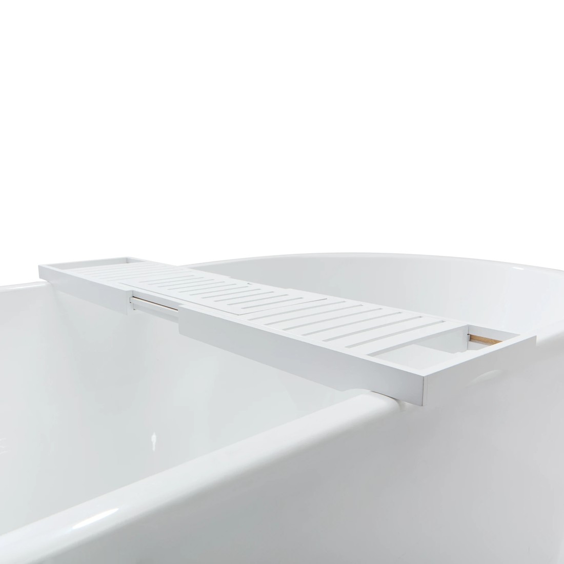 2 Adjustable Bath Caddy - White, 2 of 8