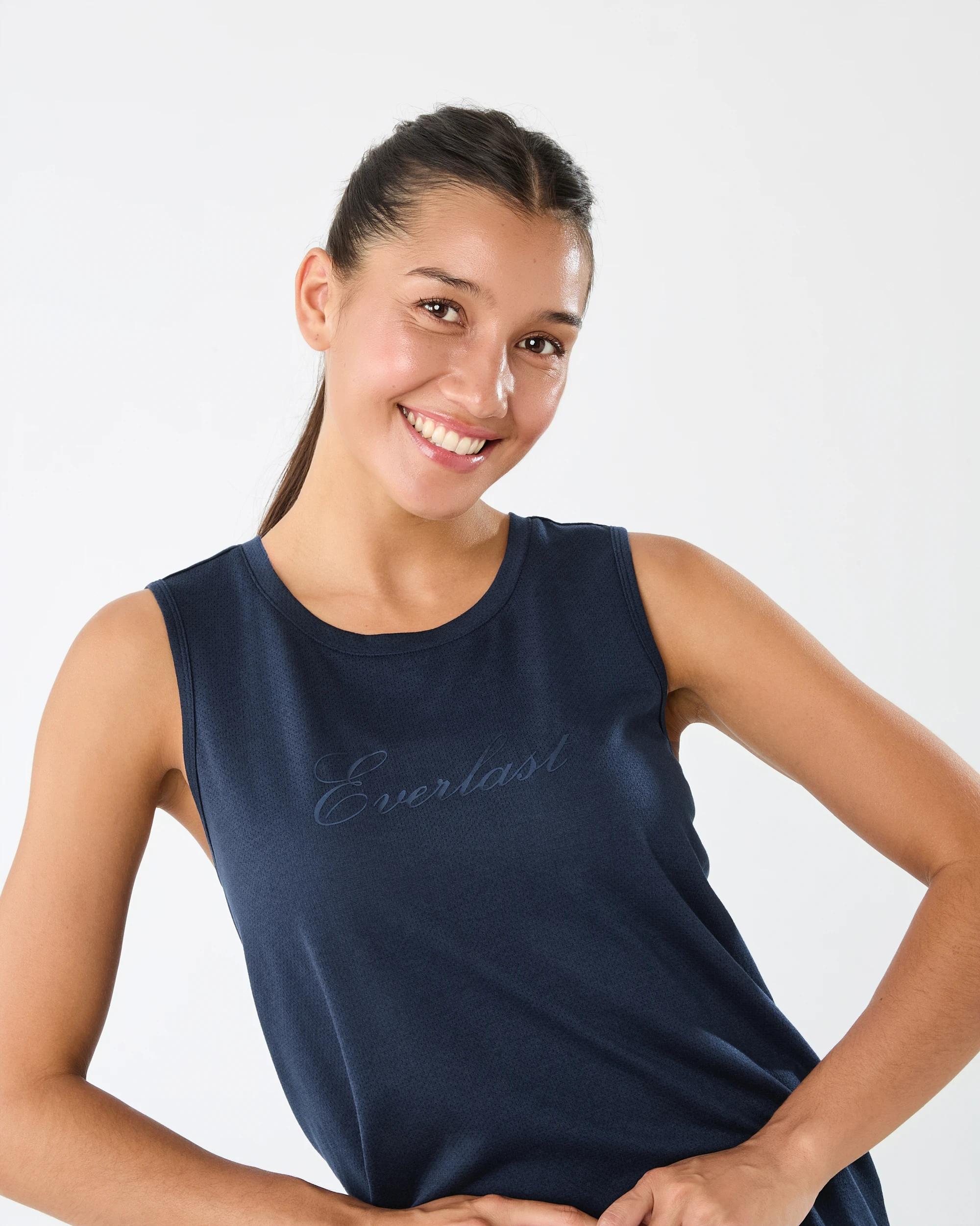 3 Everlast Womens Keyhole Tank Mood Indgo, 3 of 7