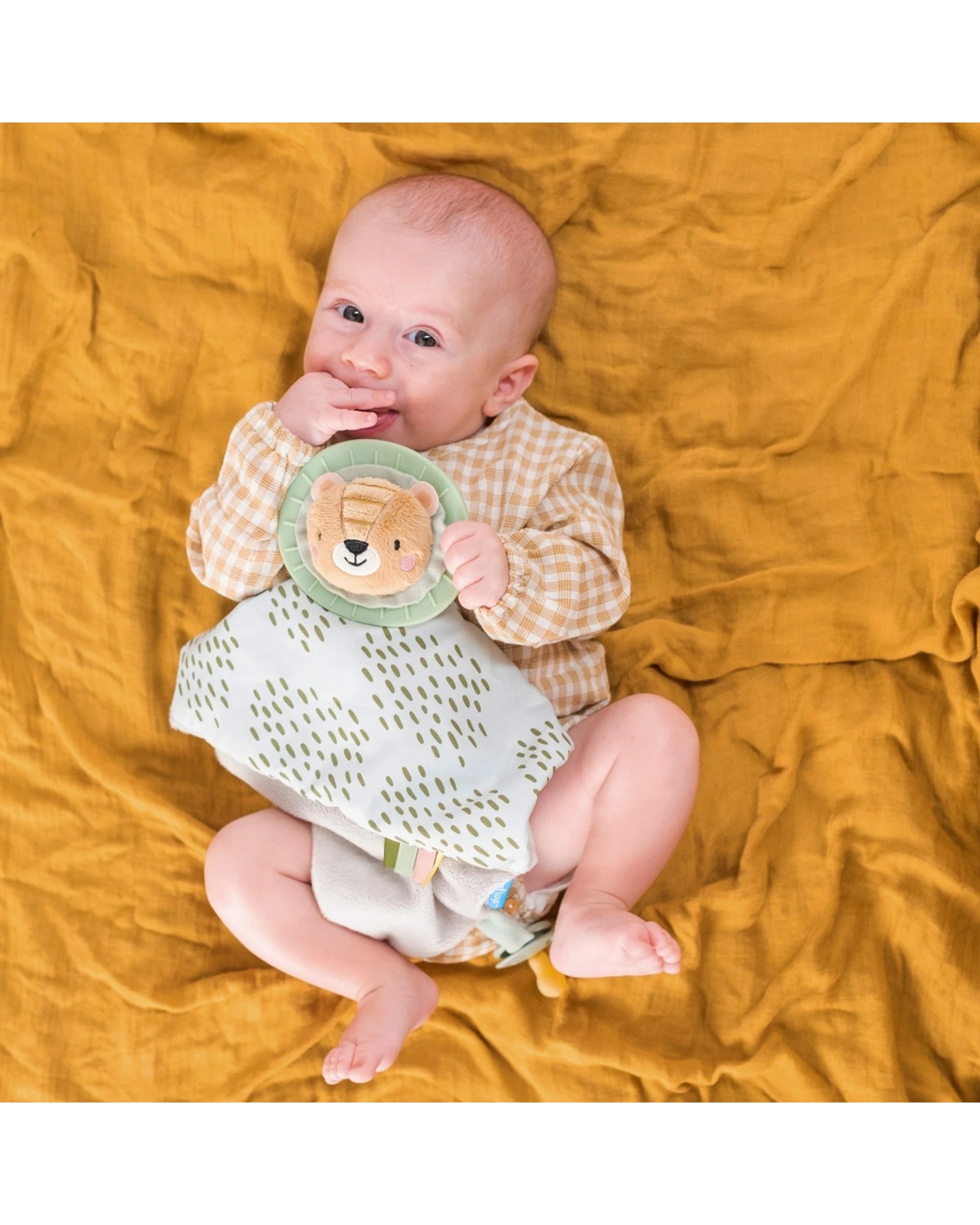 2 Taf Toys Lion Blankie Soft Security Comforter With Teether Soother - Multi, 2 of 5