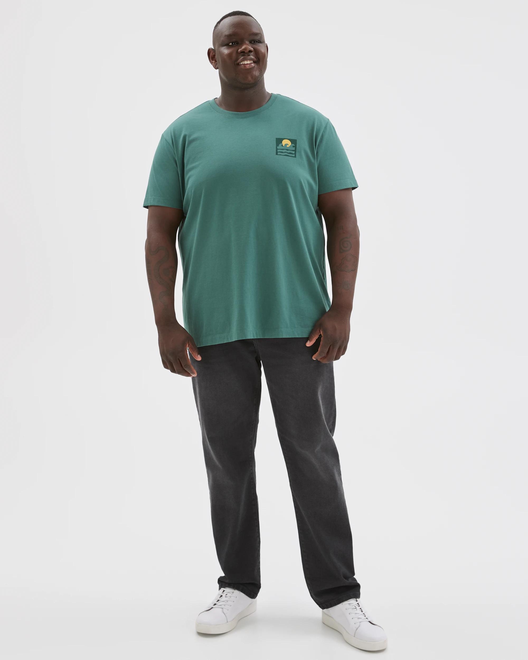 1 Target Man Plus Size Australian Cotton Graphic T-Shirt BISTRO GREEN, 1 of 6
