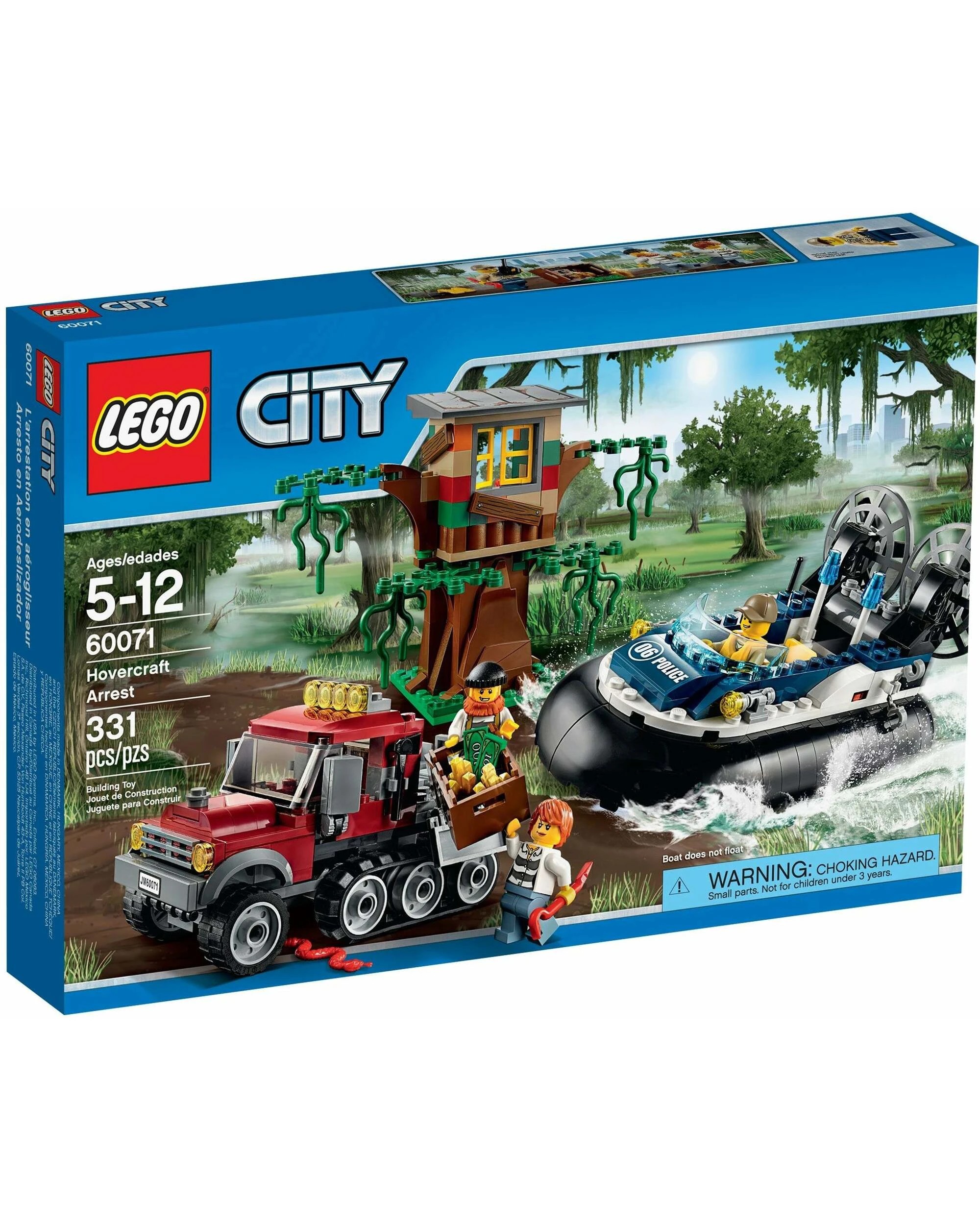 1 LEGO 60071 Police Hovercraft Swamp Chase, 1 of 5