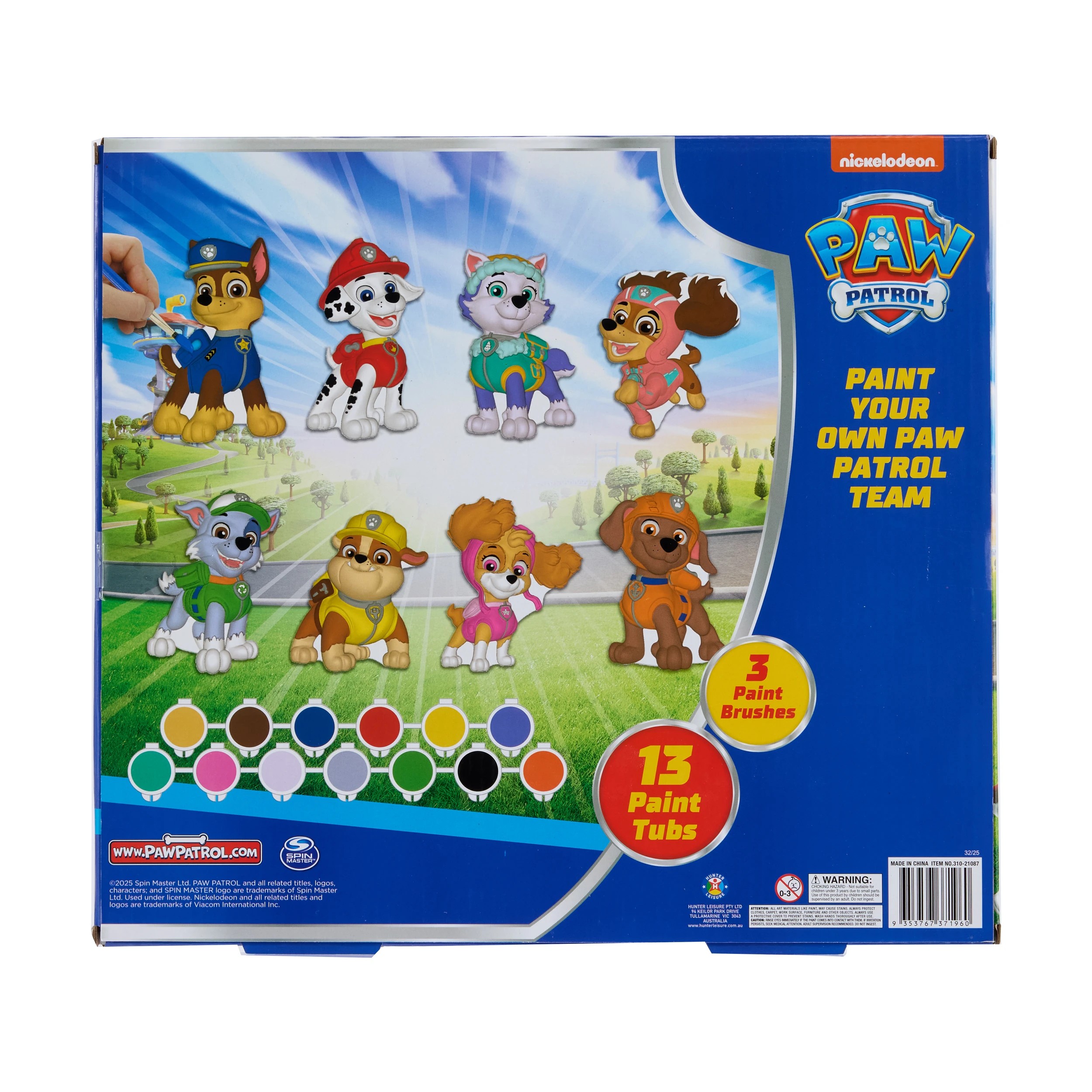 6 Nickelodeon PAW Patrol Paint Your Own Patrol Team, 6 of 6
