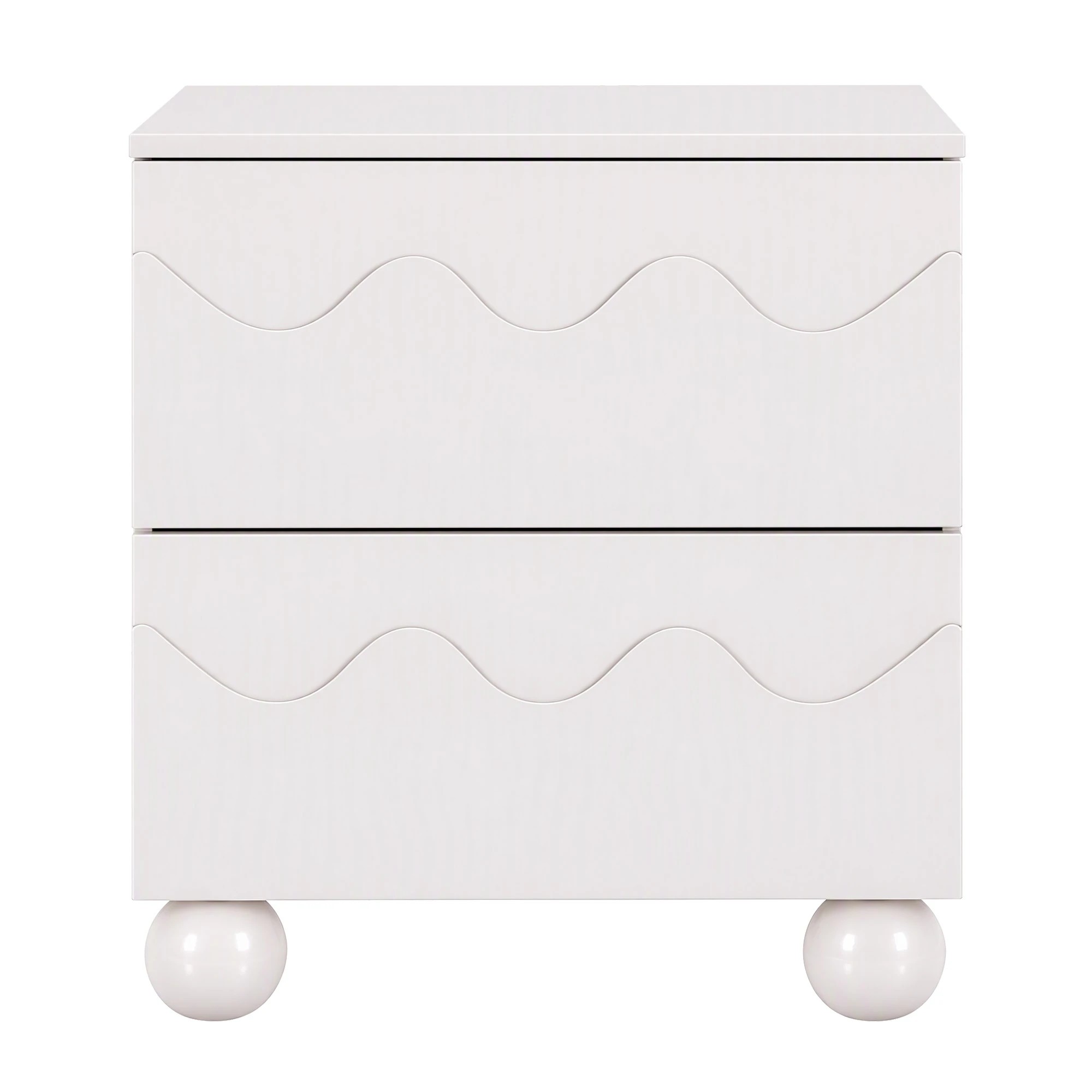 Artiss Bedside Table Nightstand 2 Drawers Storage Side Cabinet ...