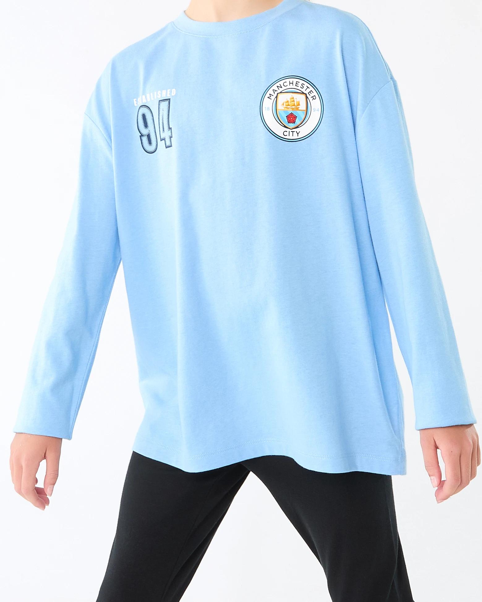 7 Official EPL Kids Long Sleeve T-shirt Man City, 7 of 8