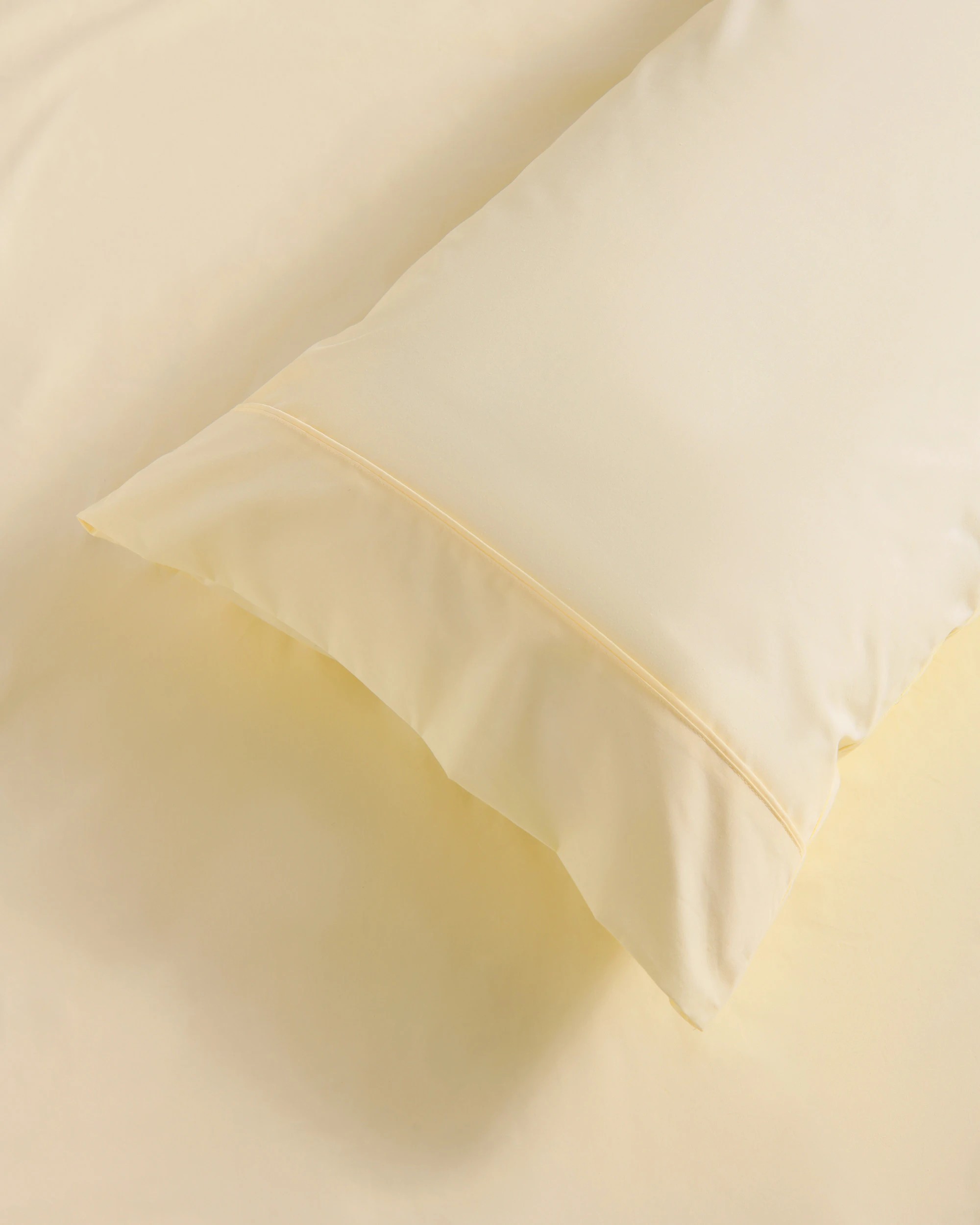 3 Dreamaker 300TC Cotton Percale Combo Fitted Sheet Set - Single Bed - Butter Yellow, 3 of 6