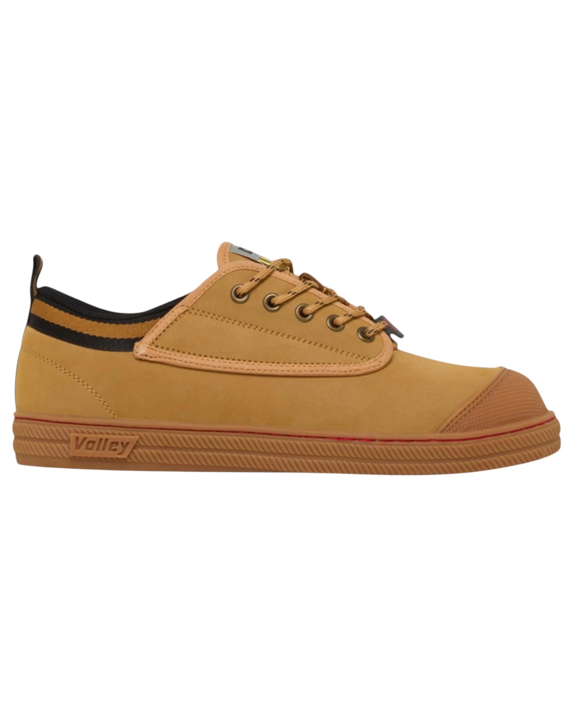1 Volley Mens Safety Leather Steel Toe Caps Work Lace Up Shoes TAN NUBUCK, 1 of 6