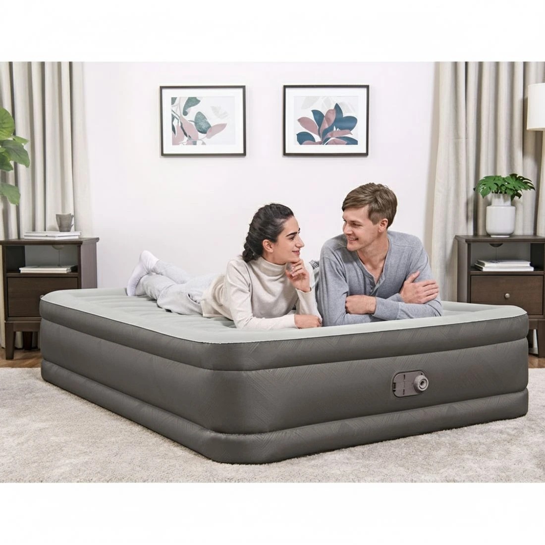 6 Bestway Air Mattress Queen Inflatable Bed 46cm Airbed - Queen Bed - Multi, 6 of 6