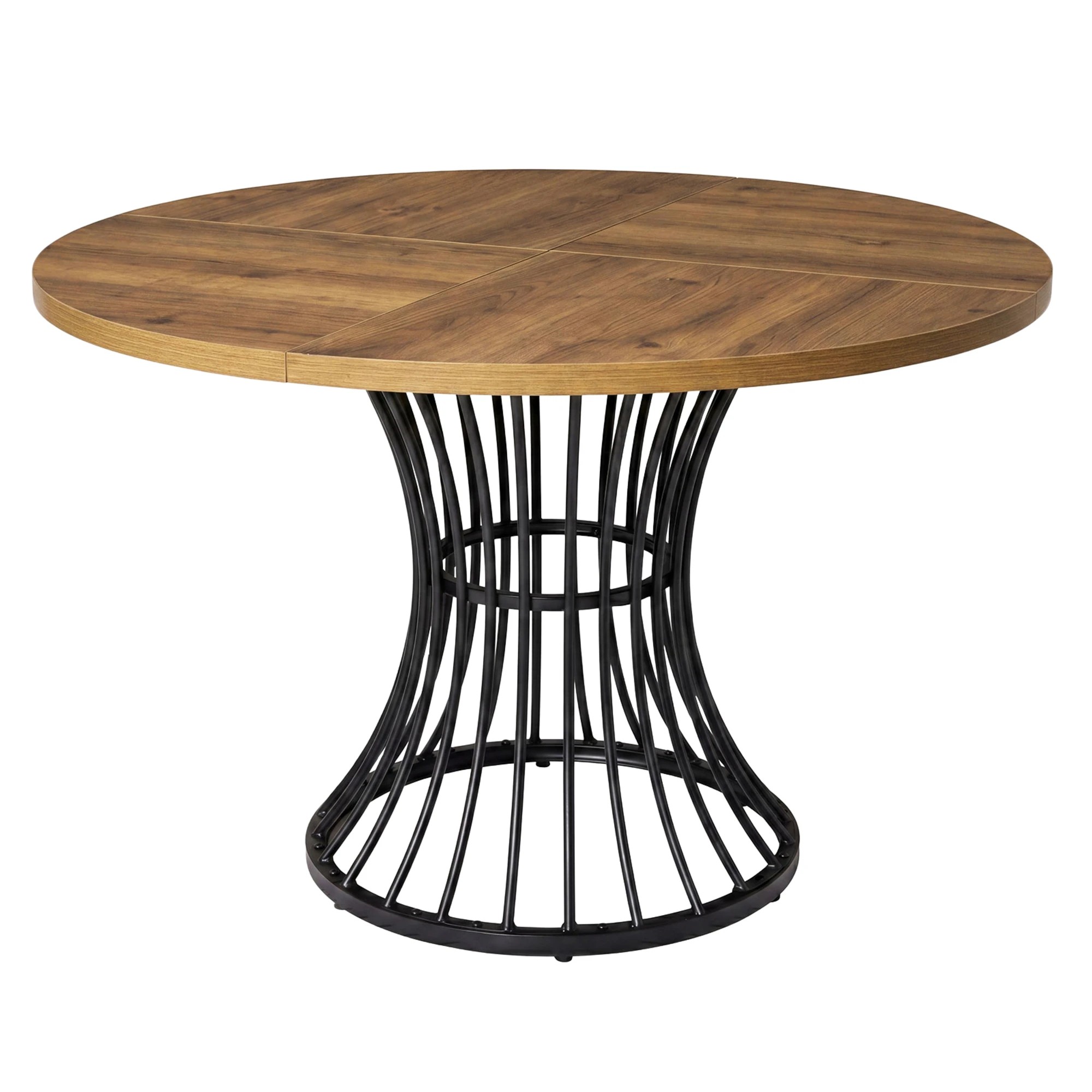 1 Levede Dining Table 120cm Round Dining Table 30mm MDF Retro, 1 of 8