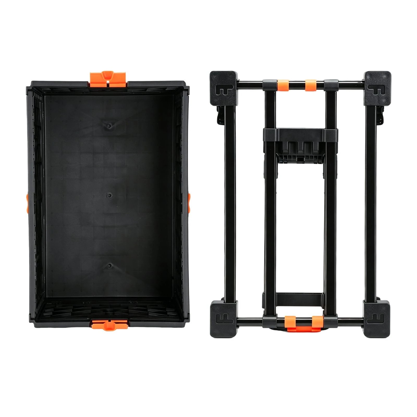 6 Ausway 3-in-1 Foldable Shopping Cart Trolley Rolling Utility Grocery Crate Box Hand Truck, 100kg Capacity, 6 of 6
