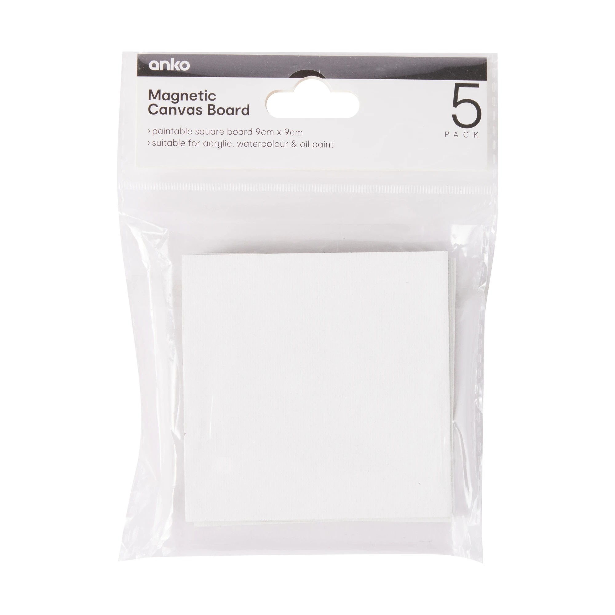 1 5 Pack Magnetic Canvas Board - Square, 1 of 3