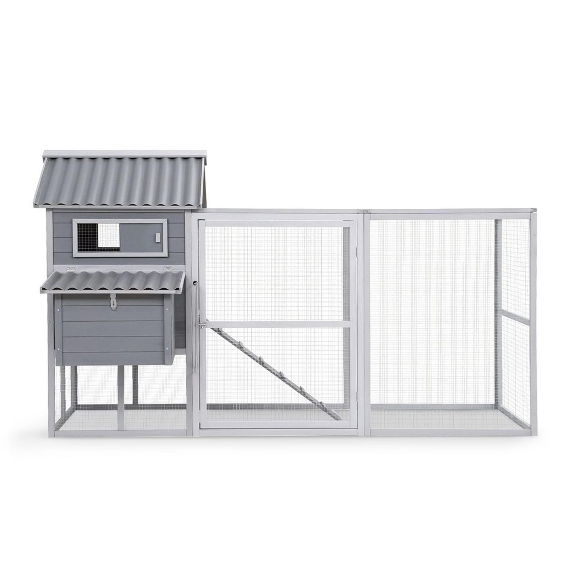 4 i.Pet Chicken Coop Rabbit Hutch Extra Large Wooden Run Bunny Cage Poultry House - Multi, 4 of 8