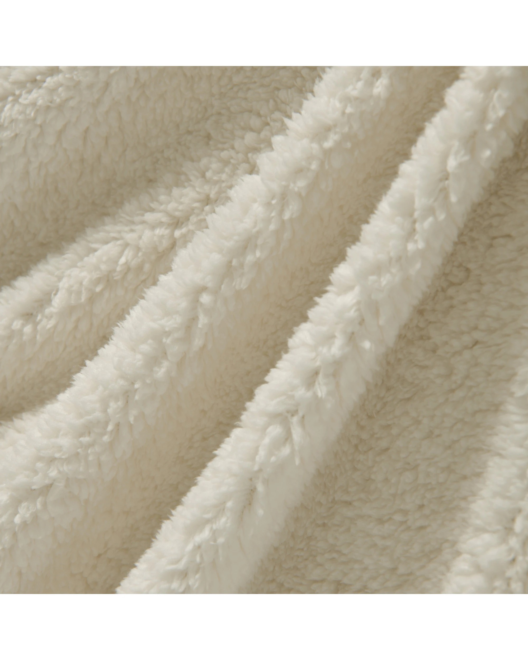 4 Dreamaker Jasper Teddy Fleece Combo Fitted Sheet Set - Double Bed - Snow, 4 of 7