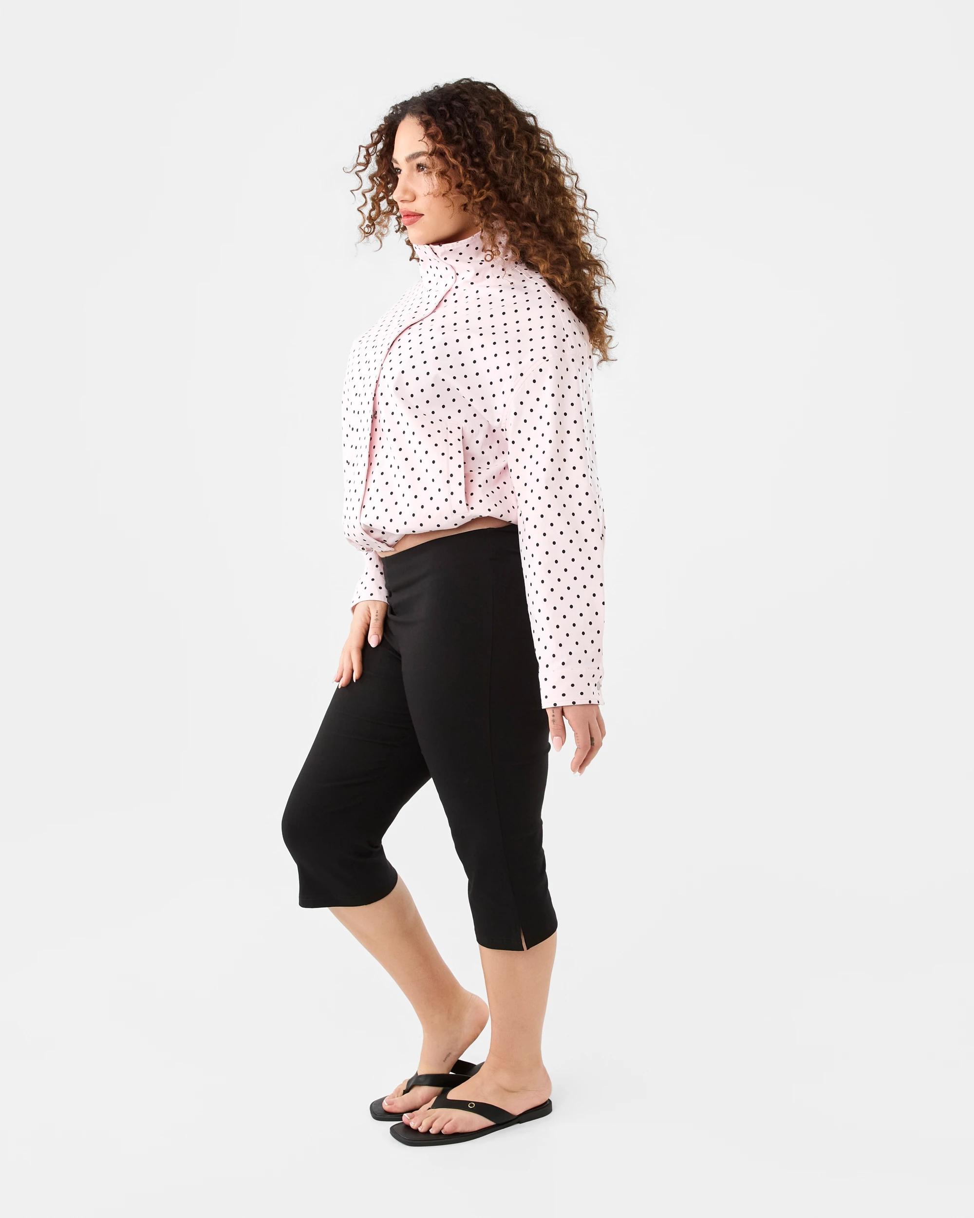 3 Spot Funnel Neck Jacket Pink Dot, 3 of 9
