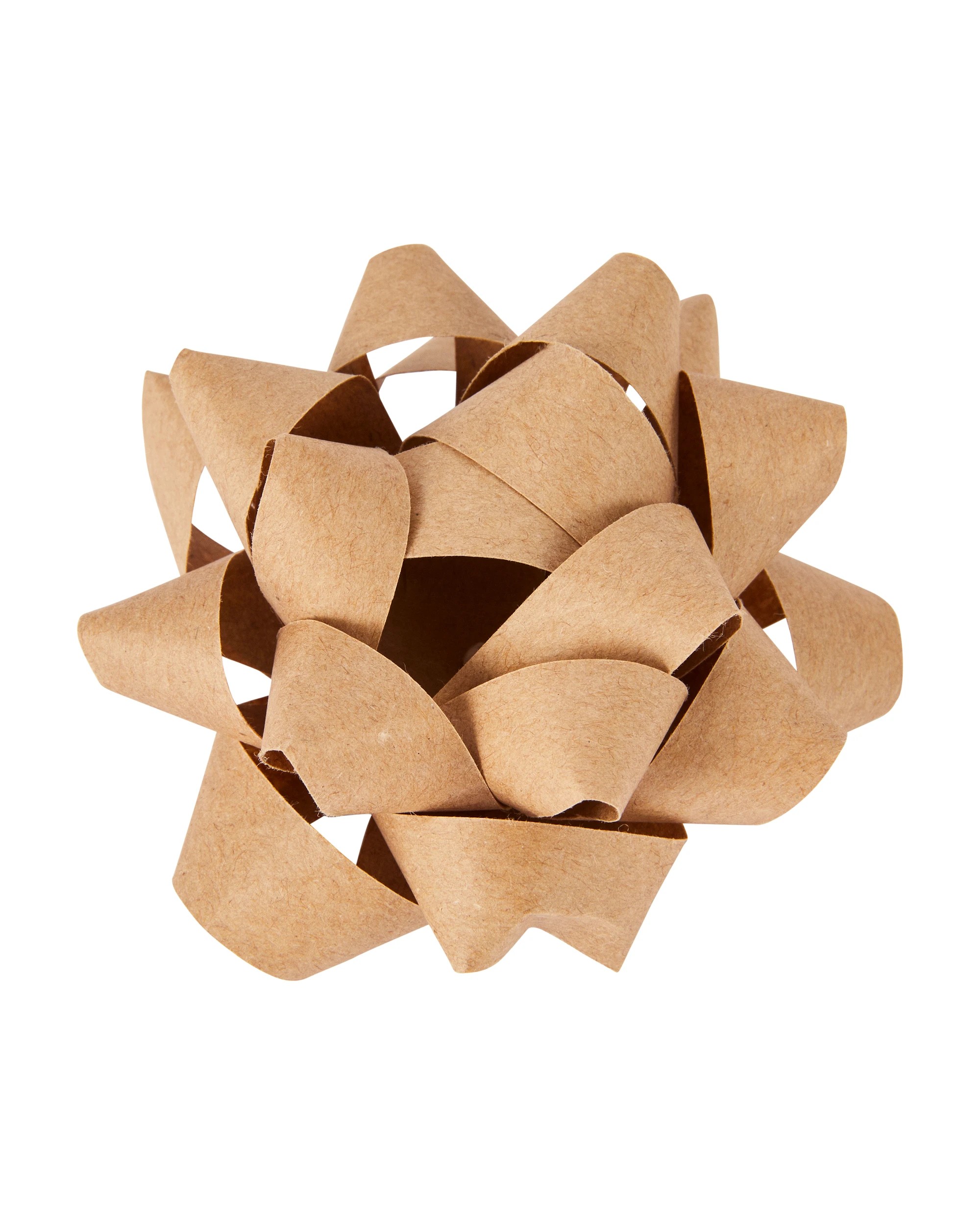 4 2 Piece Gift Bows - Kraft, 4 of 4