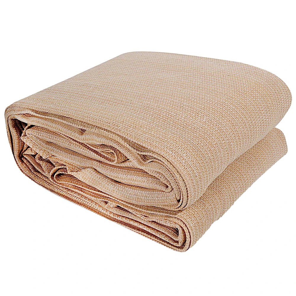 1 Instahut Shade Sail 2x4m Rectangle 280GSM 98% Sand Shade - Beige, 1 of 6