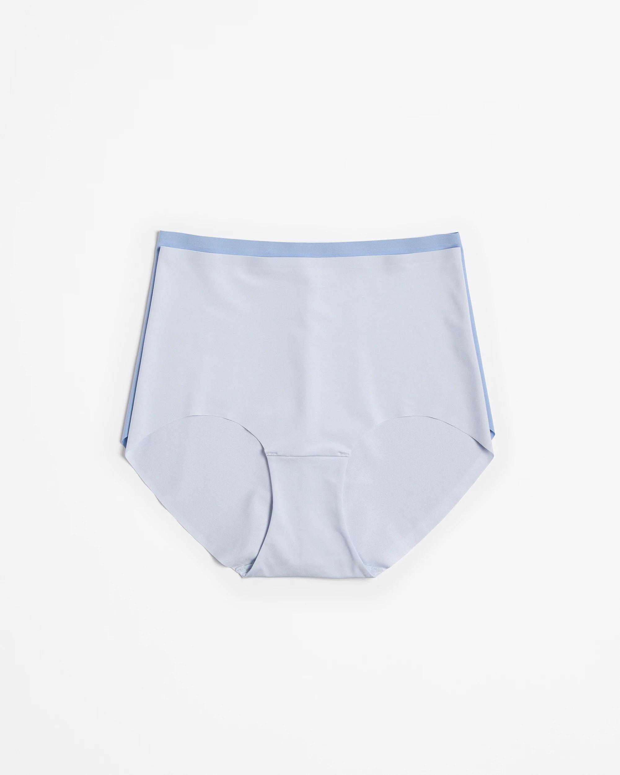 1 Target Womens Bonded No Show Full Briefs 2 Pack FOREVER BLUE/HEATHER, 1 of 4