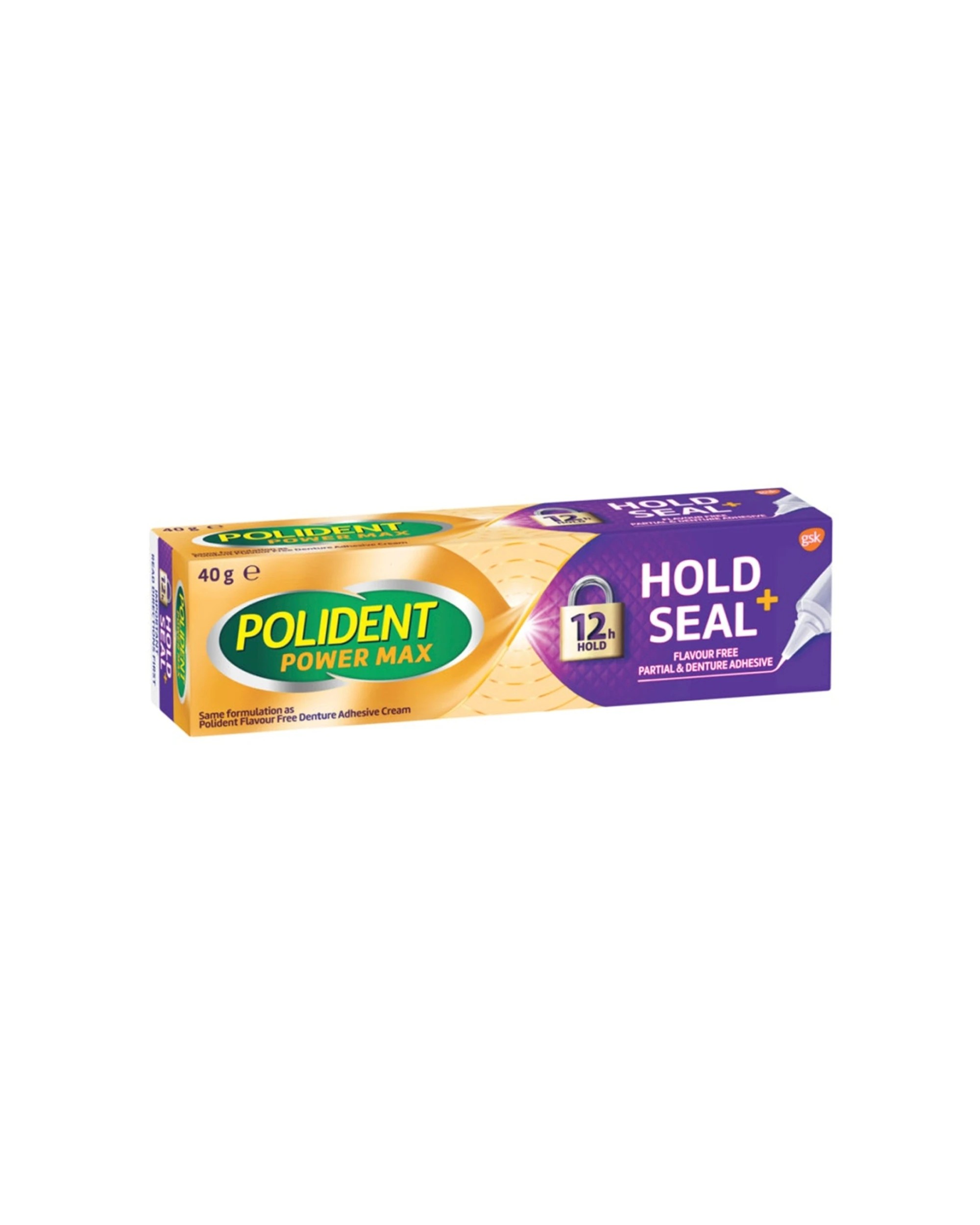 1 Polident Hold + Seal Denture Adhesive Cream 40g, 1 of 1