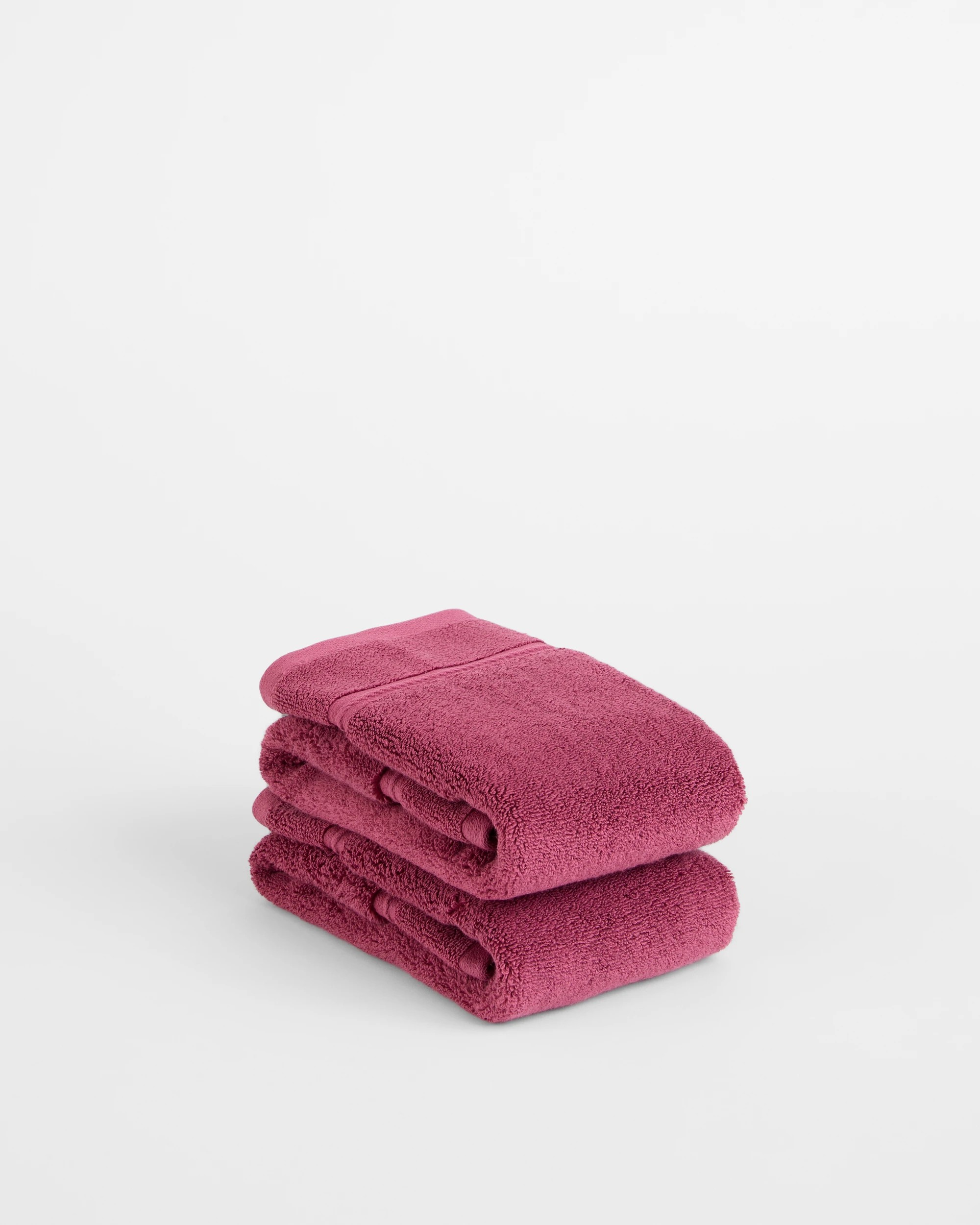 1 Target Luxury Egyptian Cotton Pile Hand Towel 2 Pack - Pink, 1 of 4