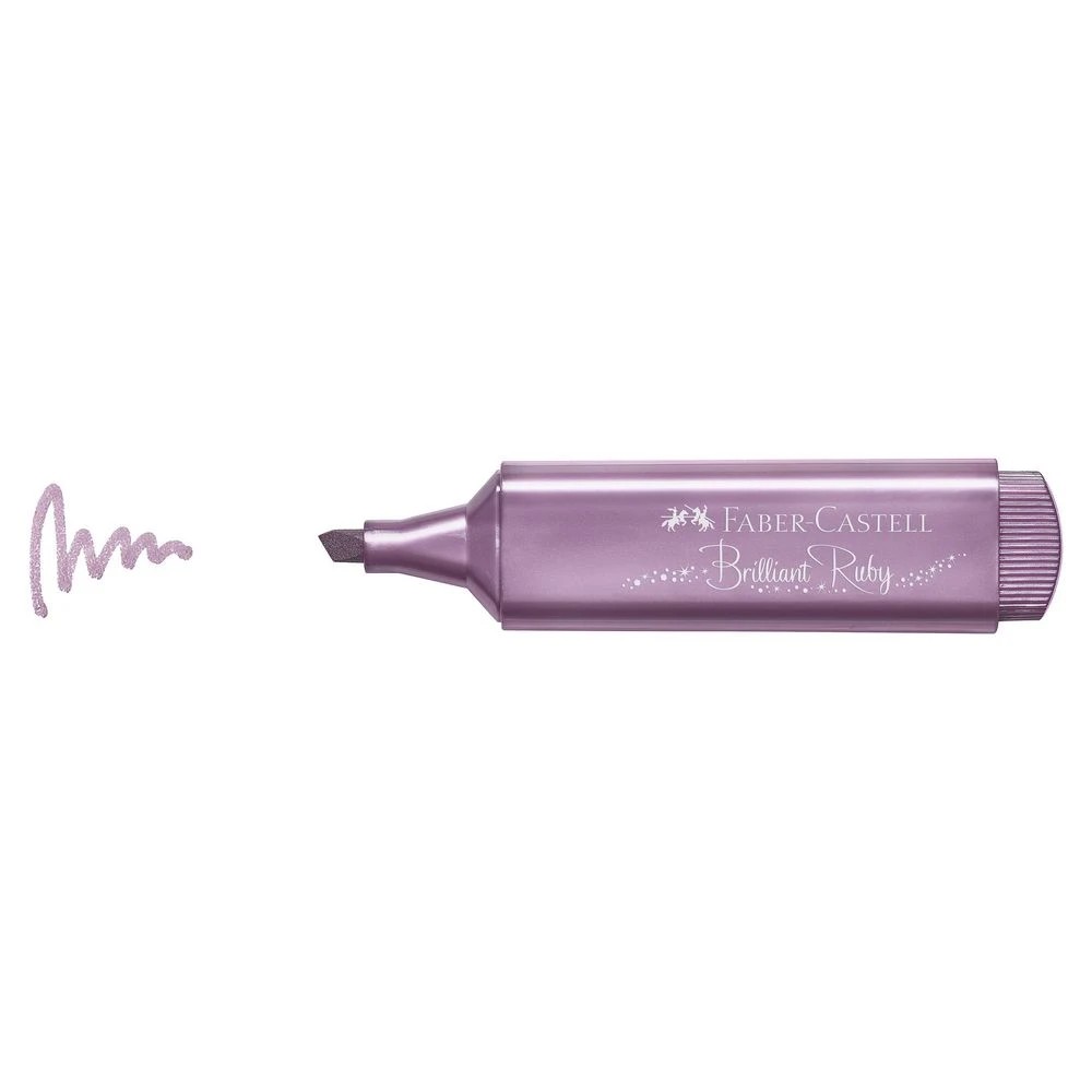 5 Faber-Castell Textliner Highlighter Metallic Brilliant Ruby, 5 of 10